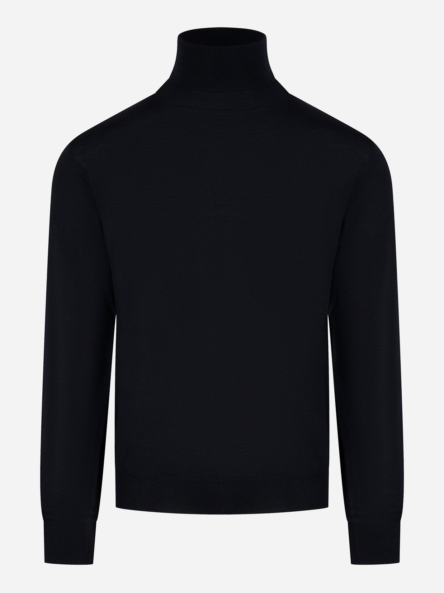Dolcevita in lana vergine blu navy PT TORINO - fronte