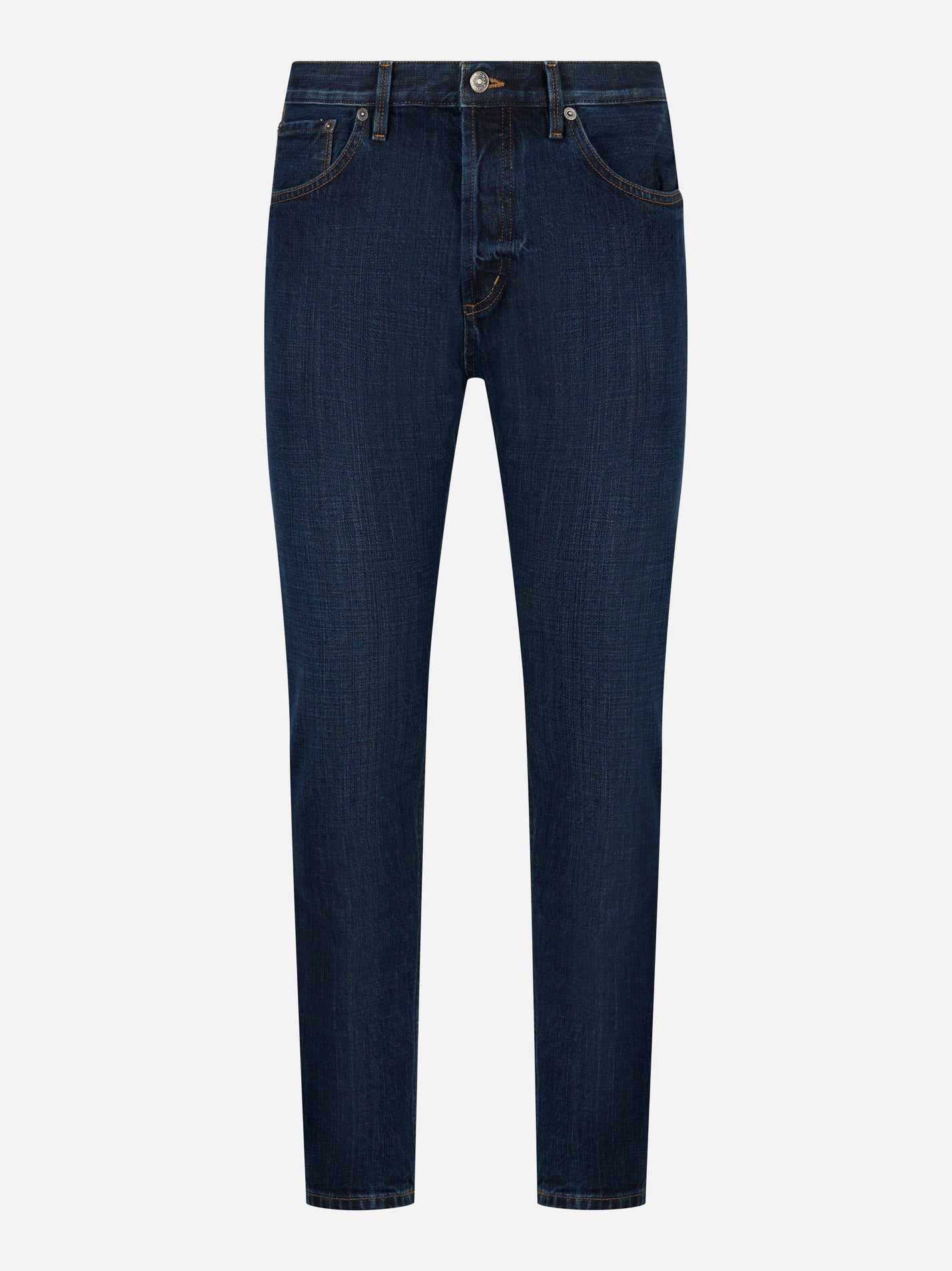 Jeans Dondup Brighton carrot fit in denim fermo blu scuro