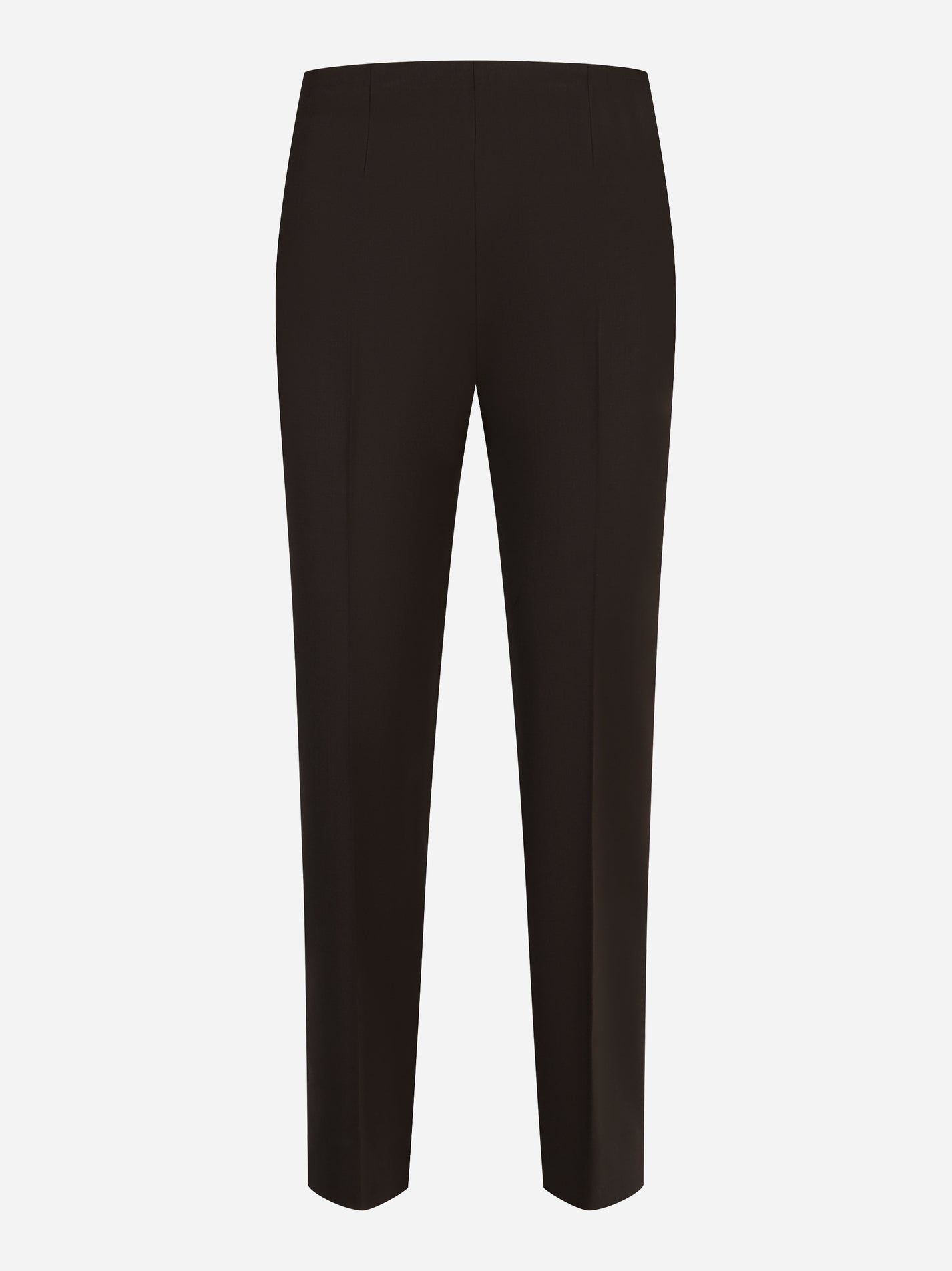 Pantalone PT TORINO Gioia marrone in lana bi-stretch, vista frontale