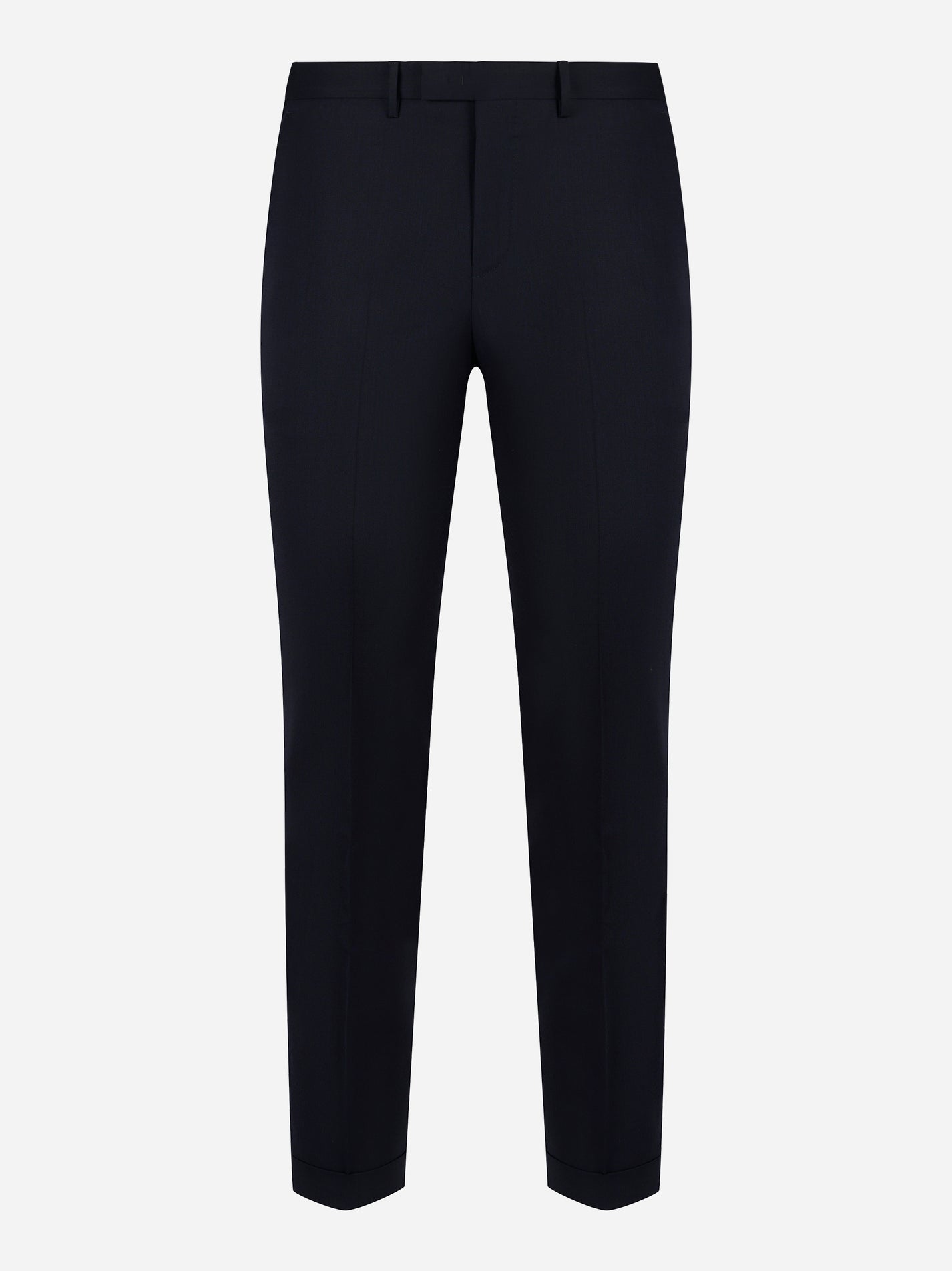 Pantalone PT TORINO Master slim fit in fresco lana blu navy - fronte