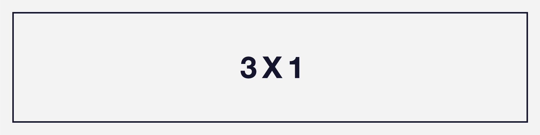 3 X 1