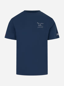 T-shirt Arnott Non Sono Bello Piaccio Blu