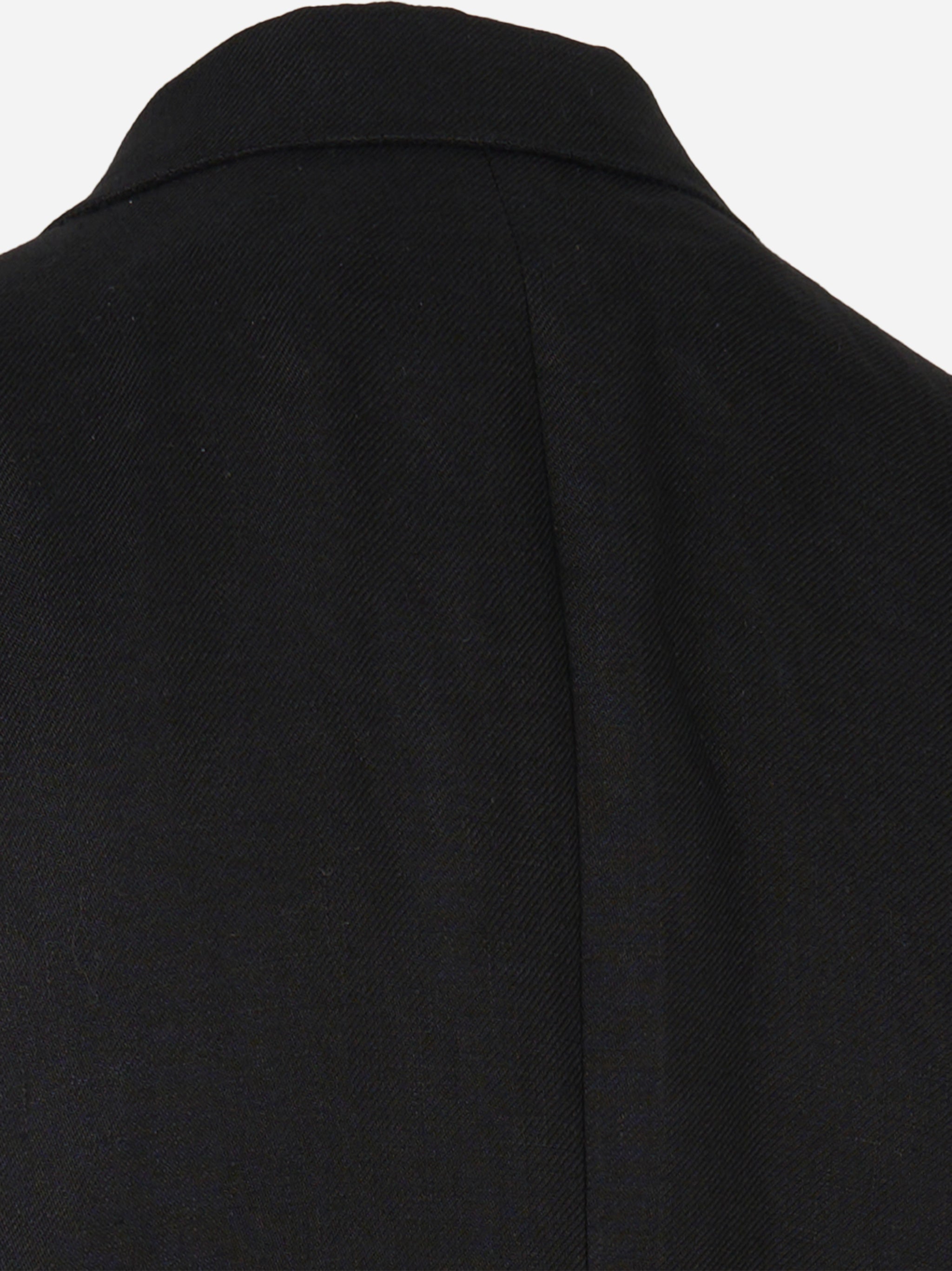 Blazer doppiopetto in lino Nero