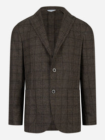 Blazer monopetto in lana Marrone