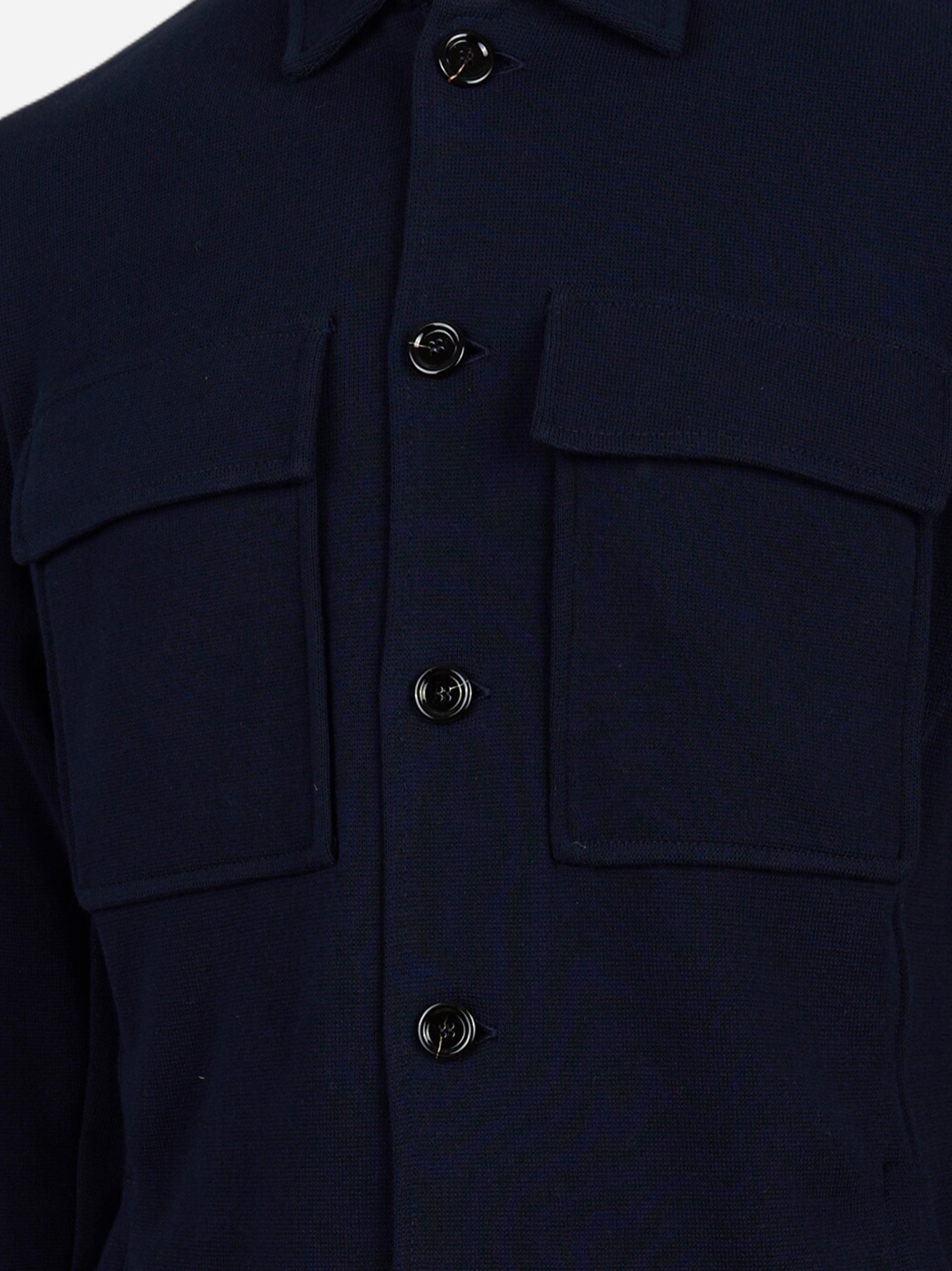 Giacca maglia Blu