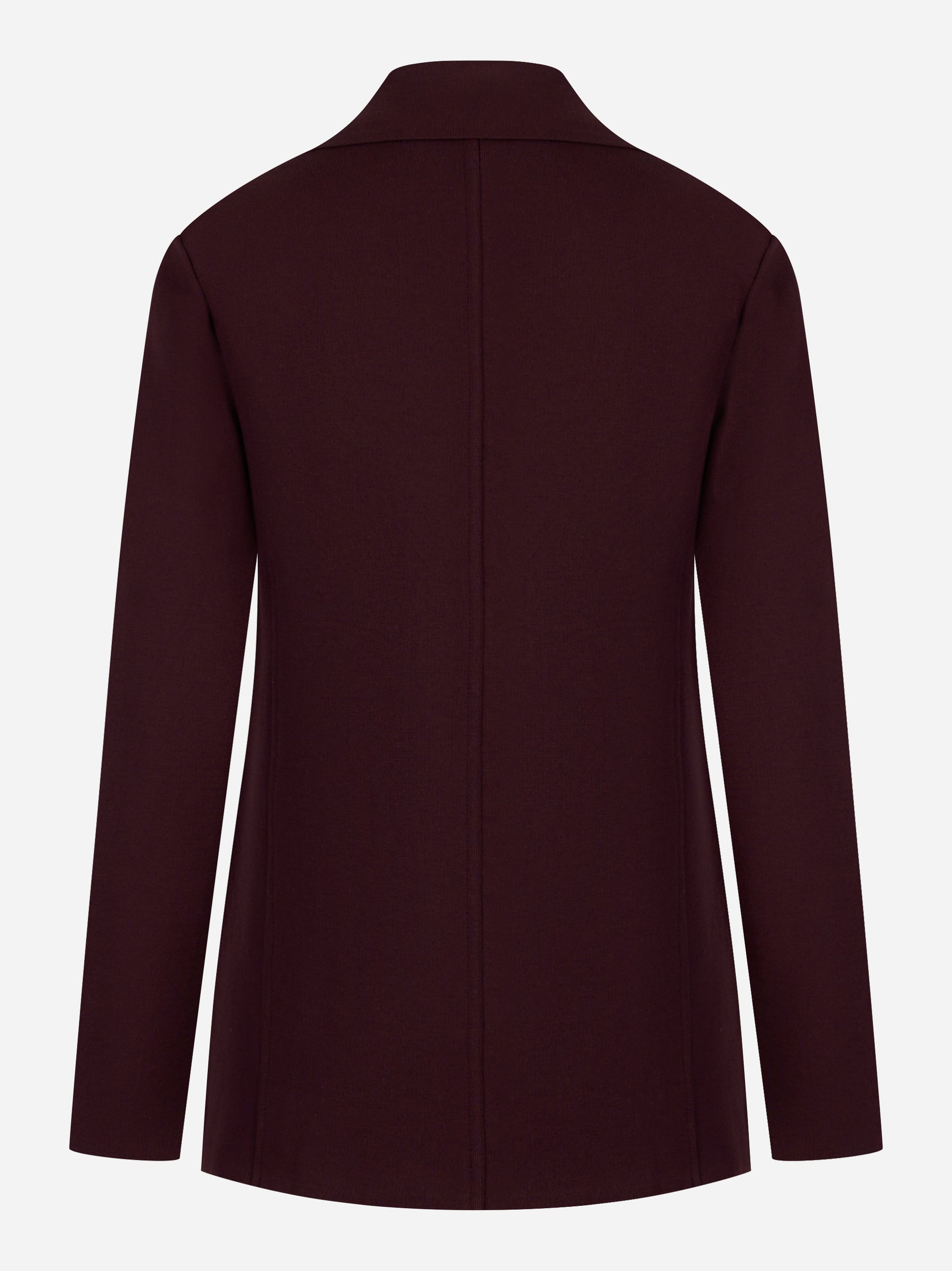 Giacca in maglia con ricamo Bordeaux