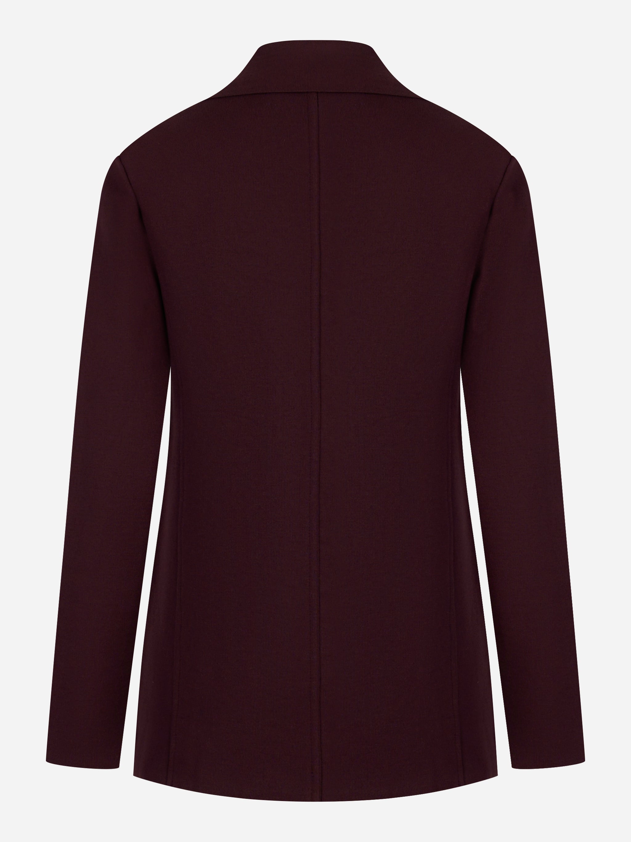 Giacca in maglia con ricamo Bordeaux
