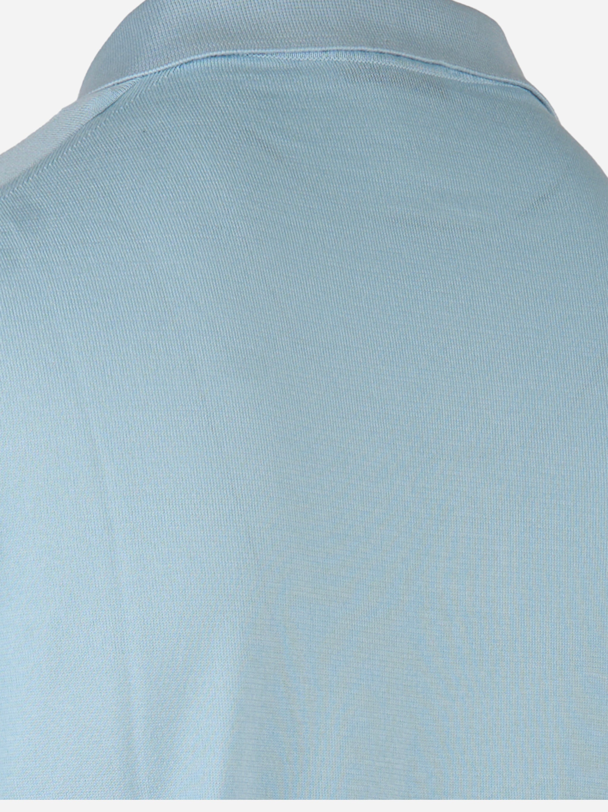 Polo bottoni manica corta finezza 18 Azzurro
