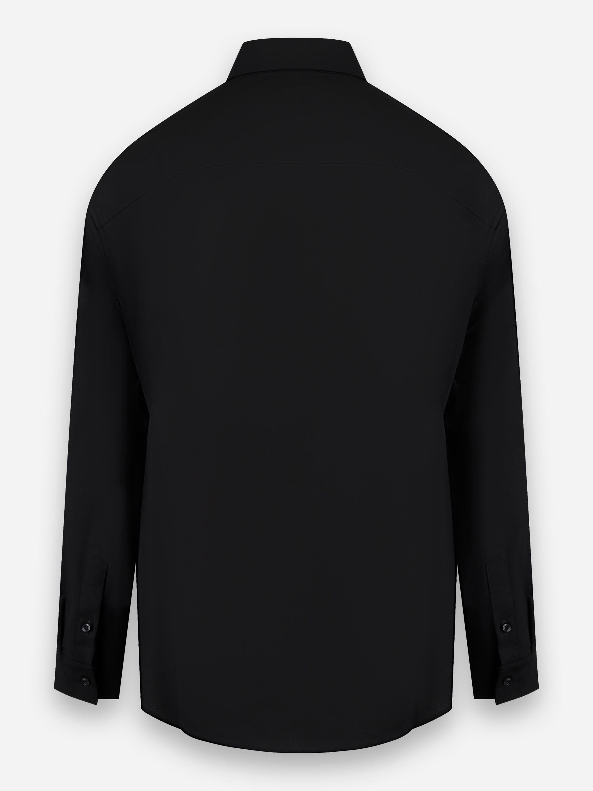 Camicia in lana oversize Nero