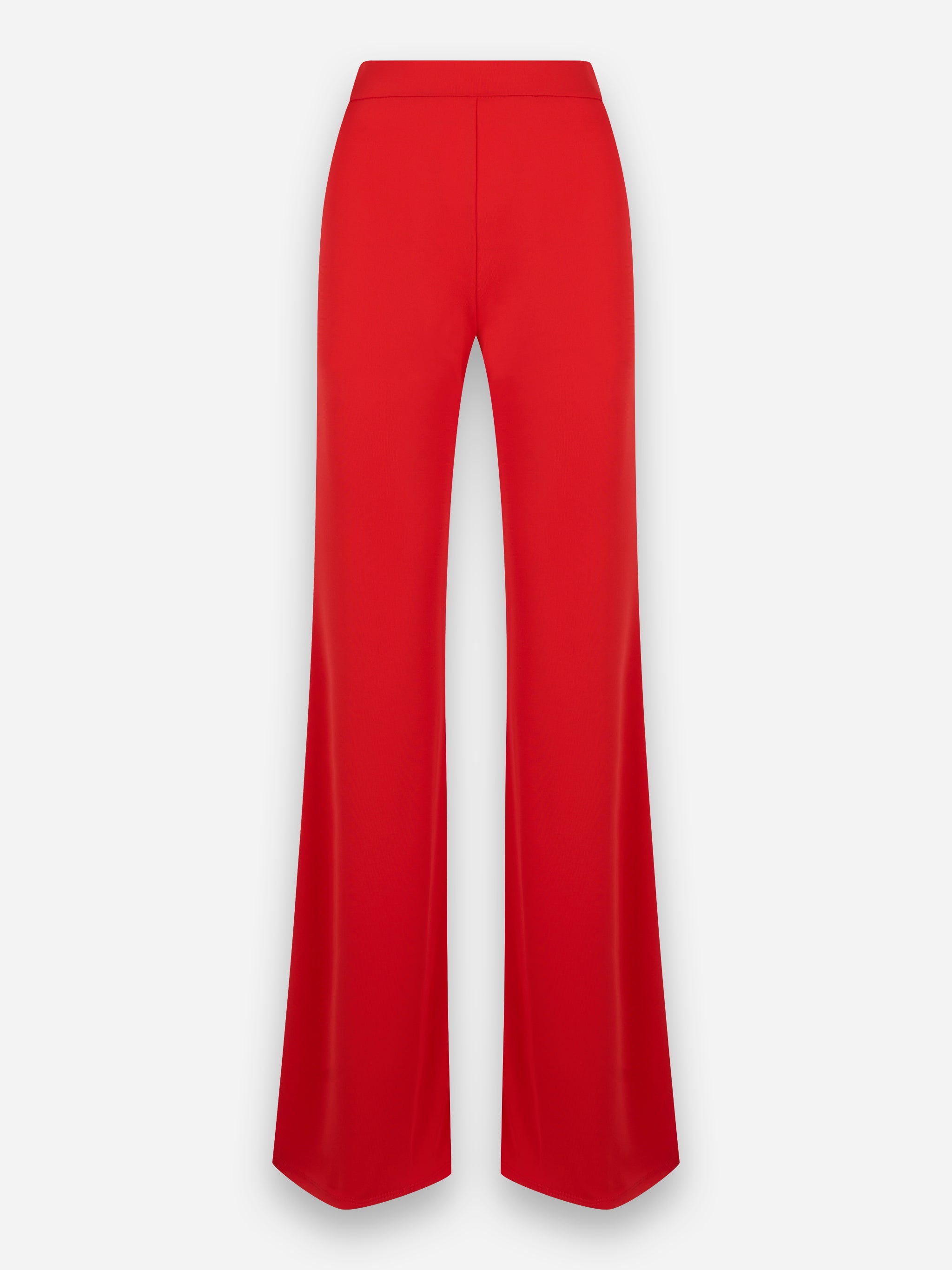 Pantalone flare Gaia in jersey Rosso