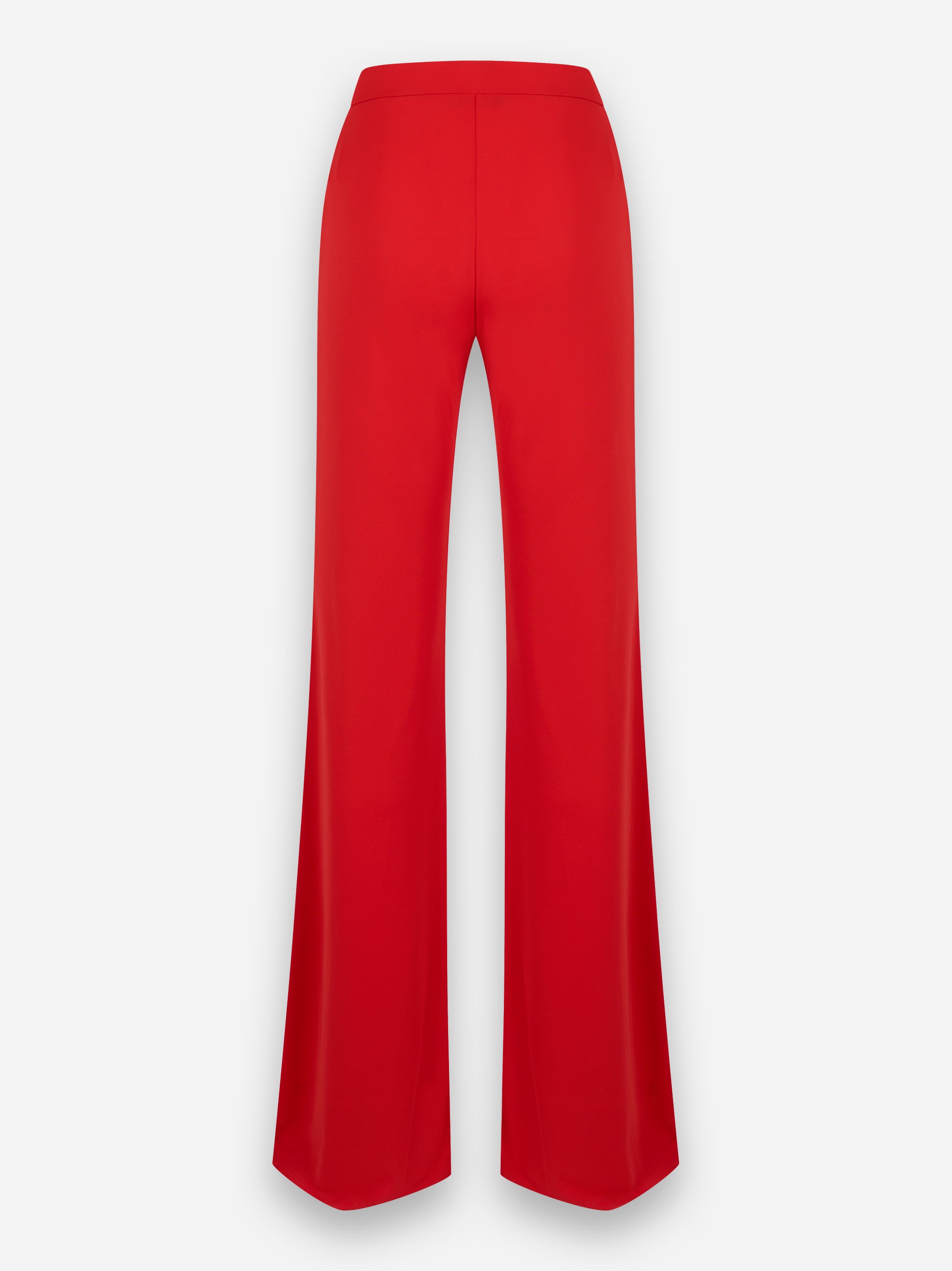 Pantalone flare Gaia in jersey Rosso