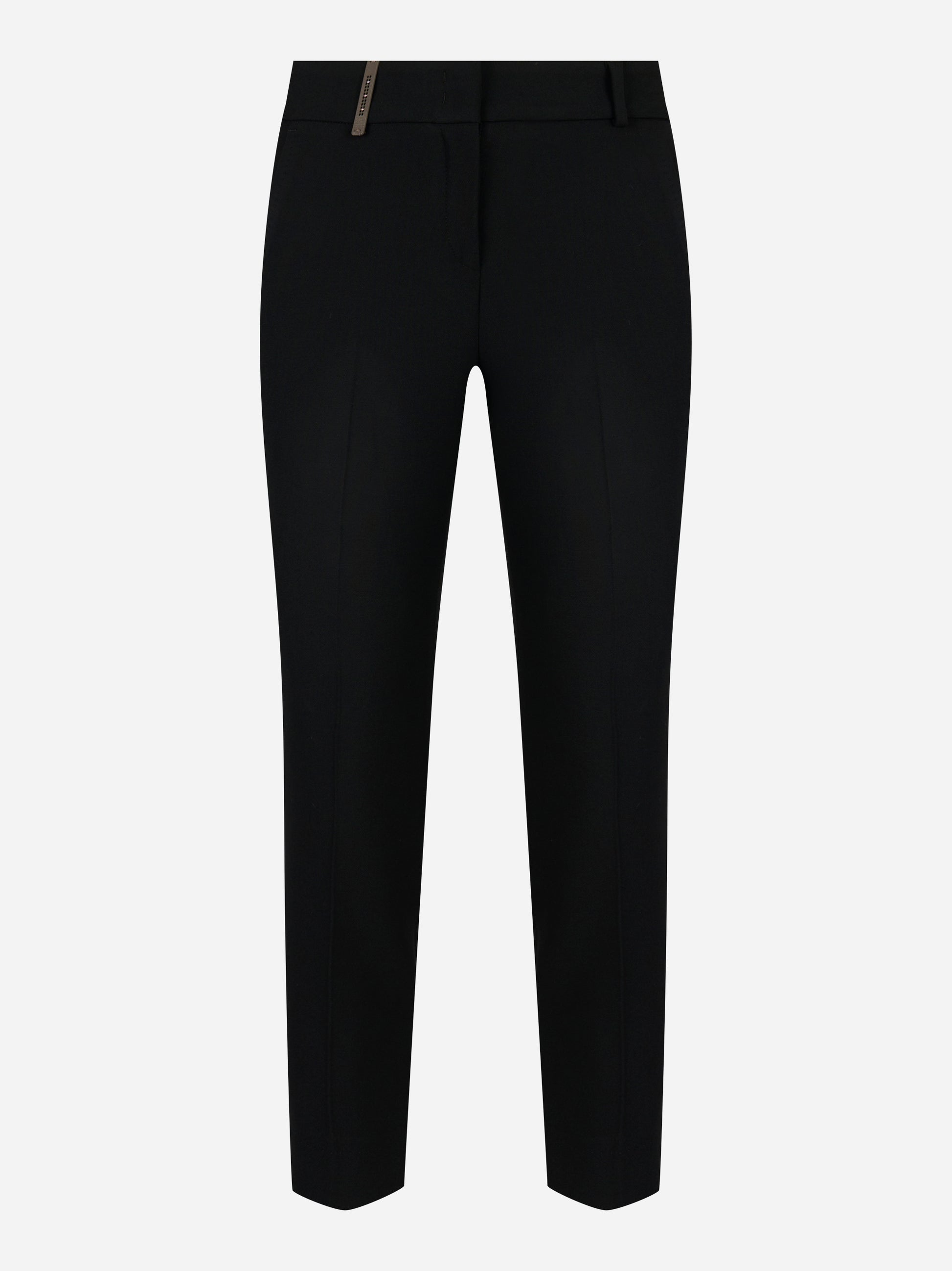 Pantalone tela tecnica double compatta e bielastica Nero