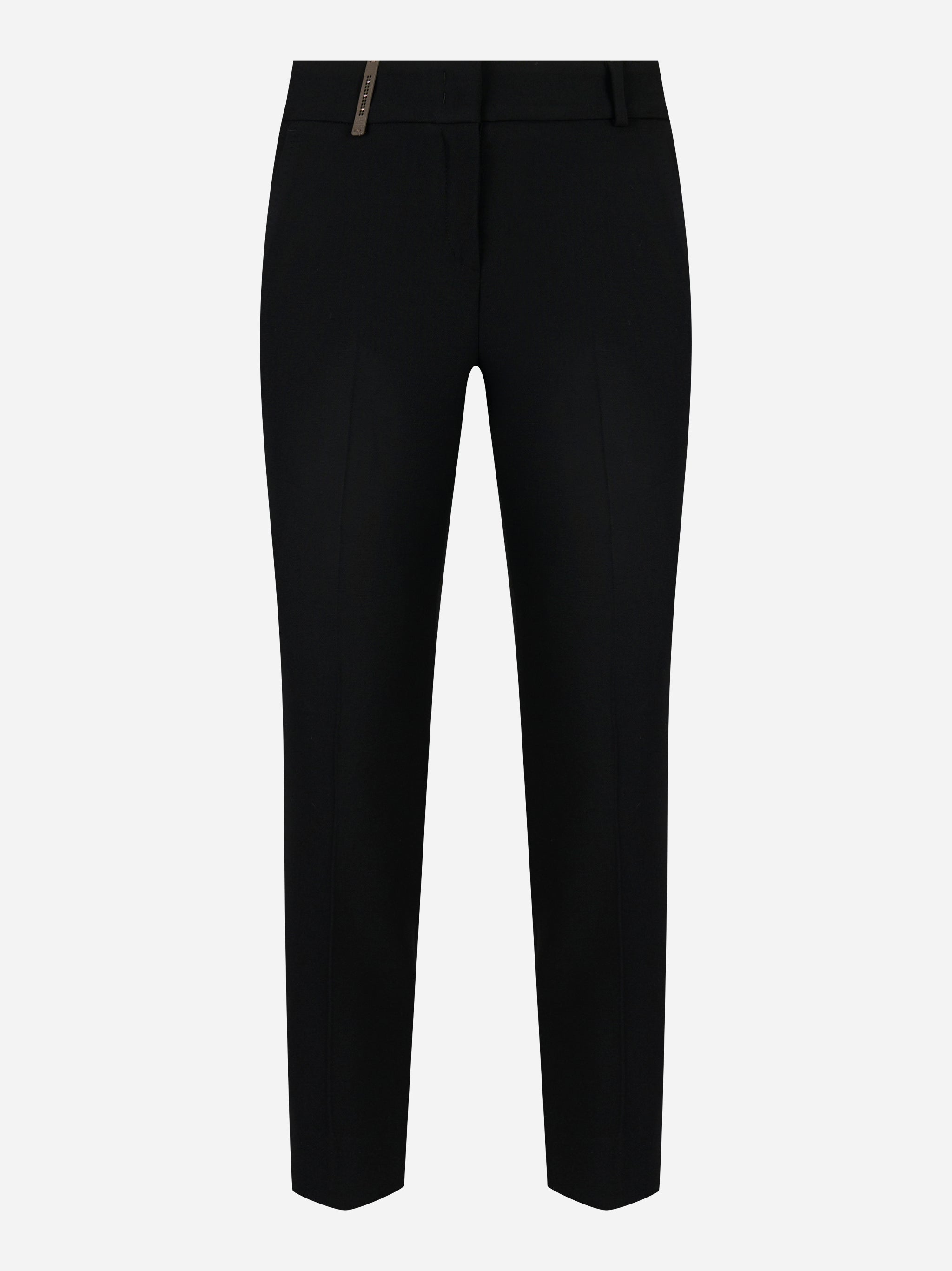 Pantalone tela tecnica double compatta e bielastica Nero