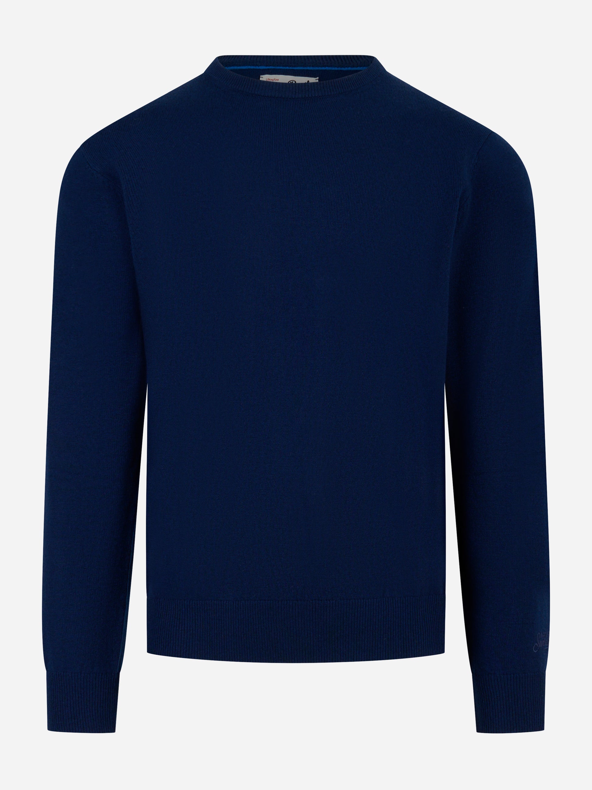 Maglia Regent in lana merinos e cashmere Blu