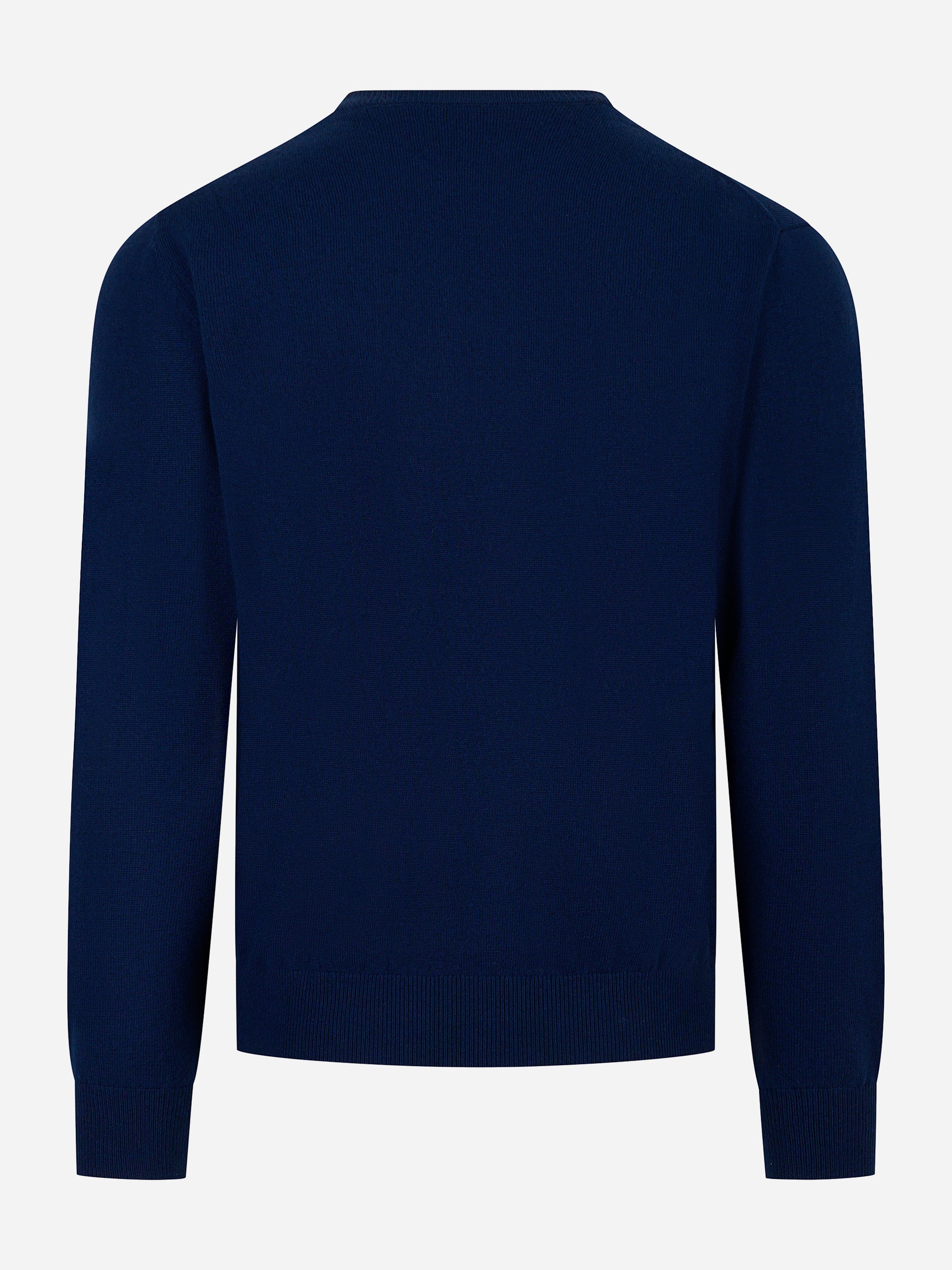 Maglia Regent in lana merinos e cashmere Blu