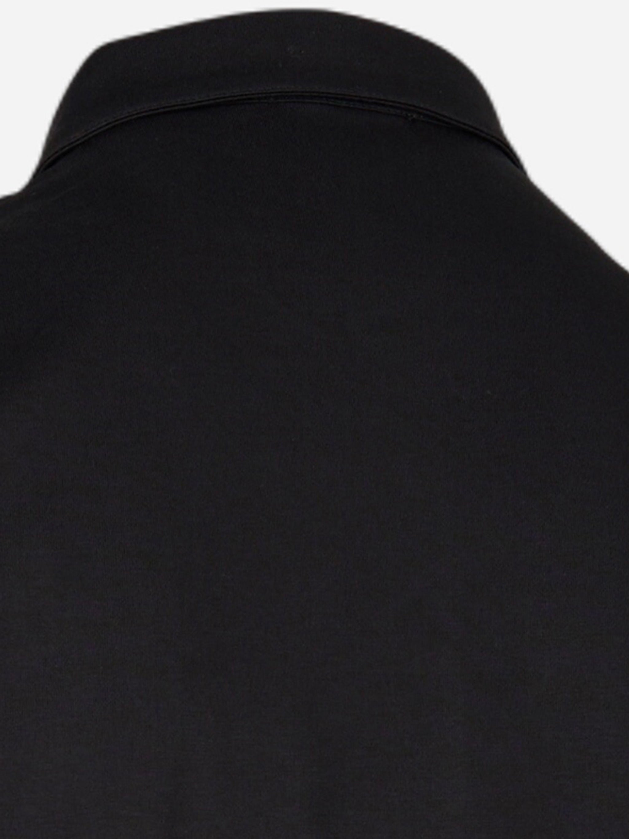 Polo manica corta in cotone Nero