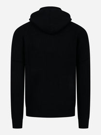 Maglia Malcolm con cappuccio in lana Nera
