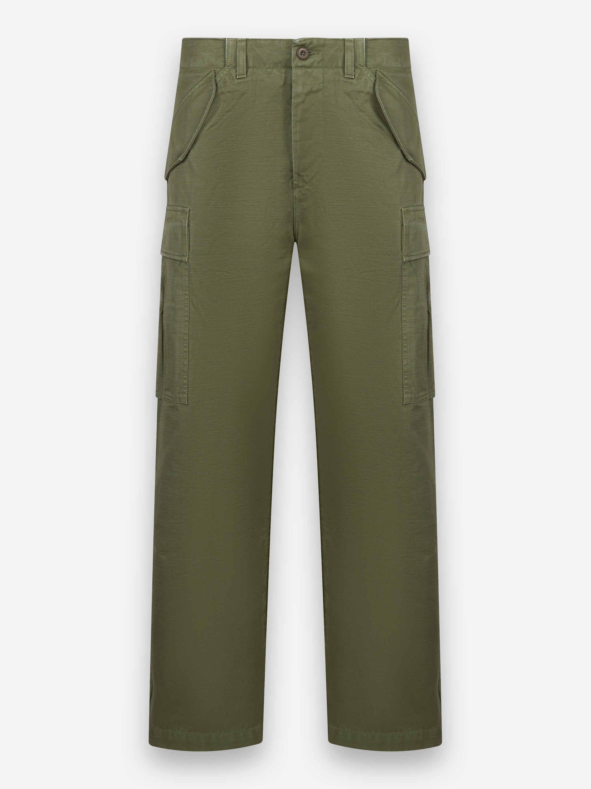 Pantalone cargo Agostino in canvas di cotone Verde