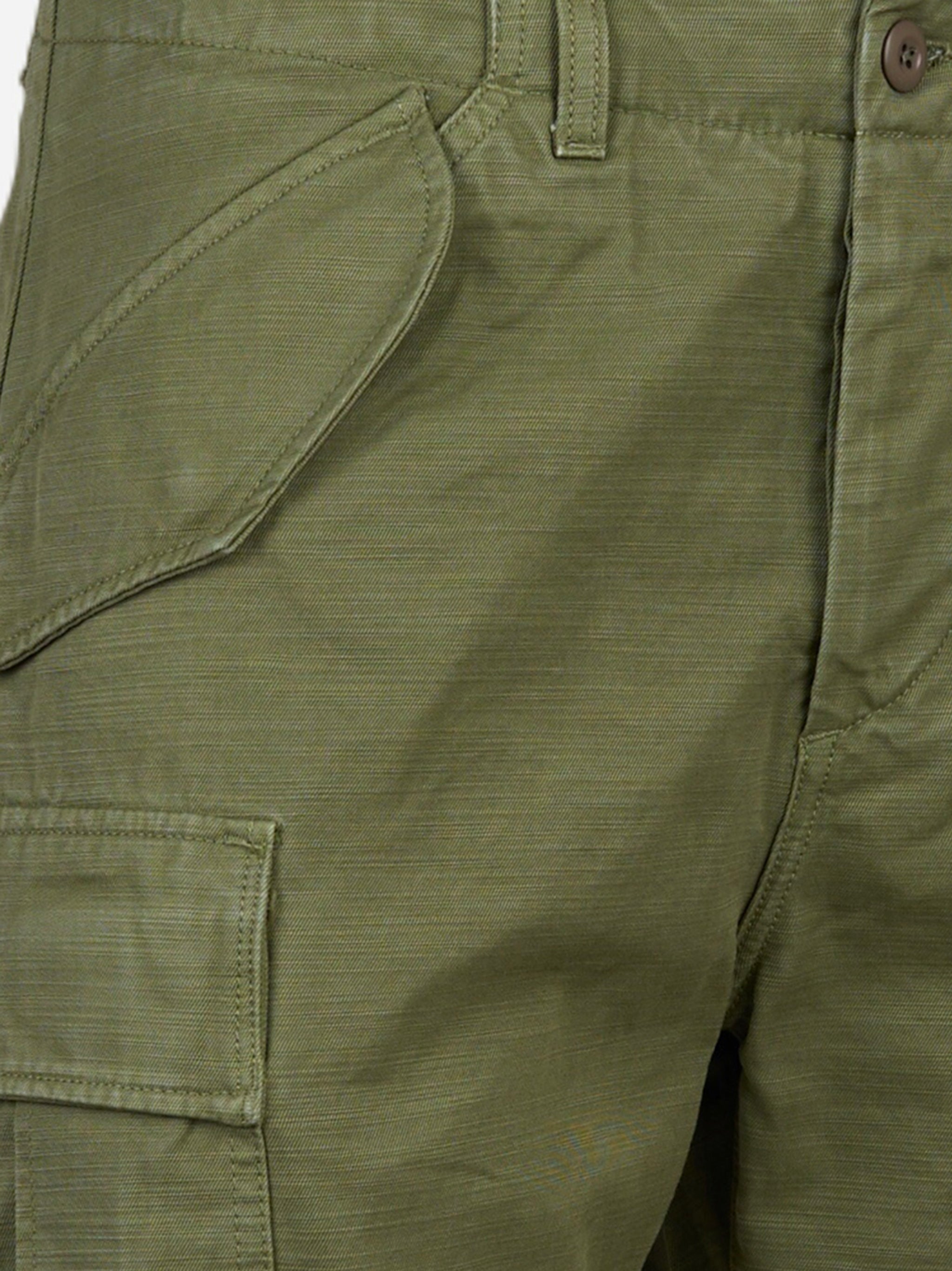Pantalone cargo Agostino in canvas di cotone Verde