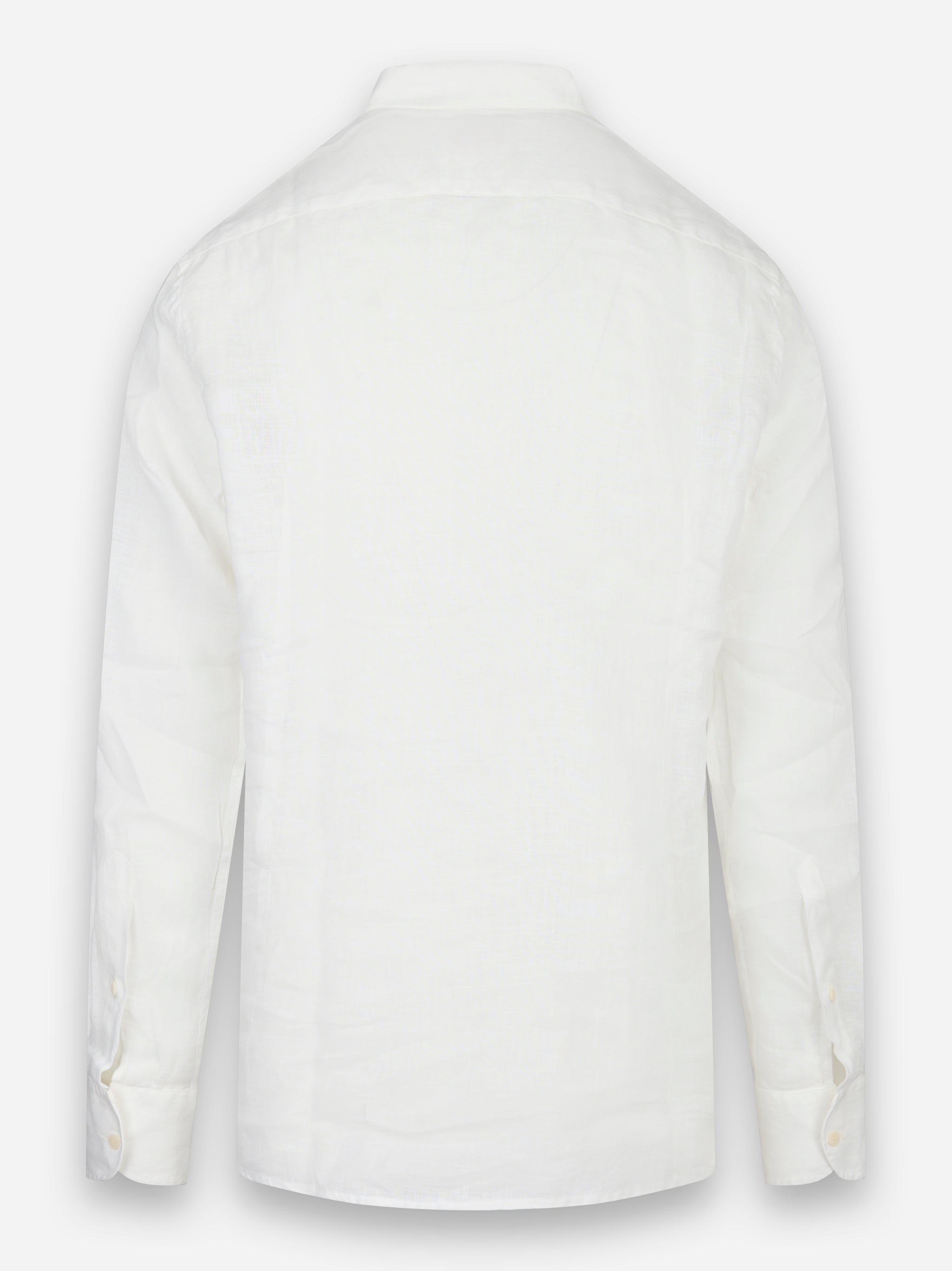 Camicia manica lunga in lino Bianco