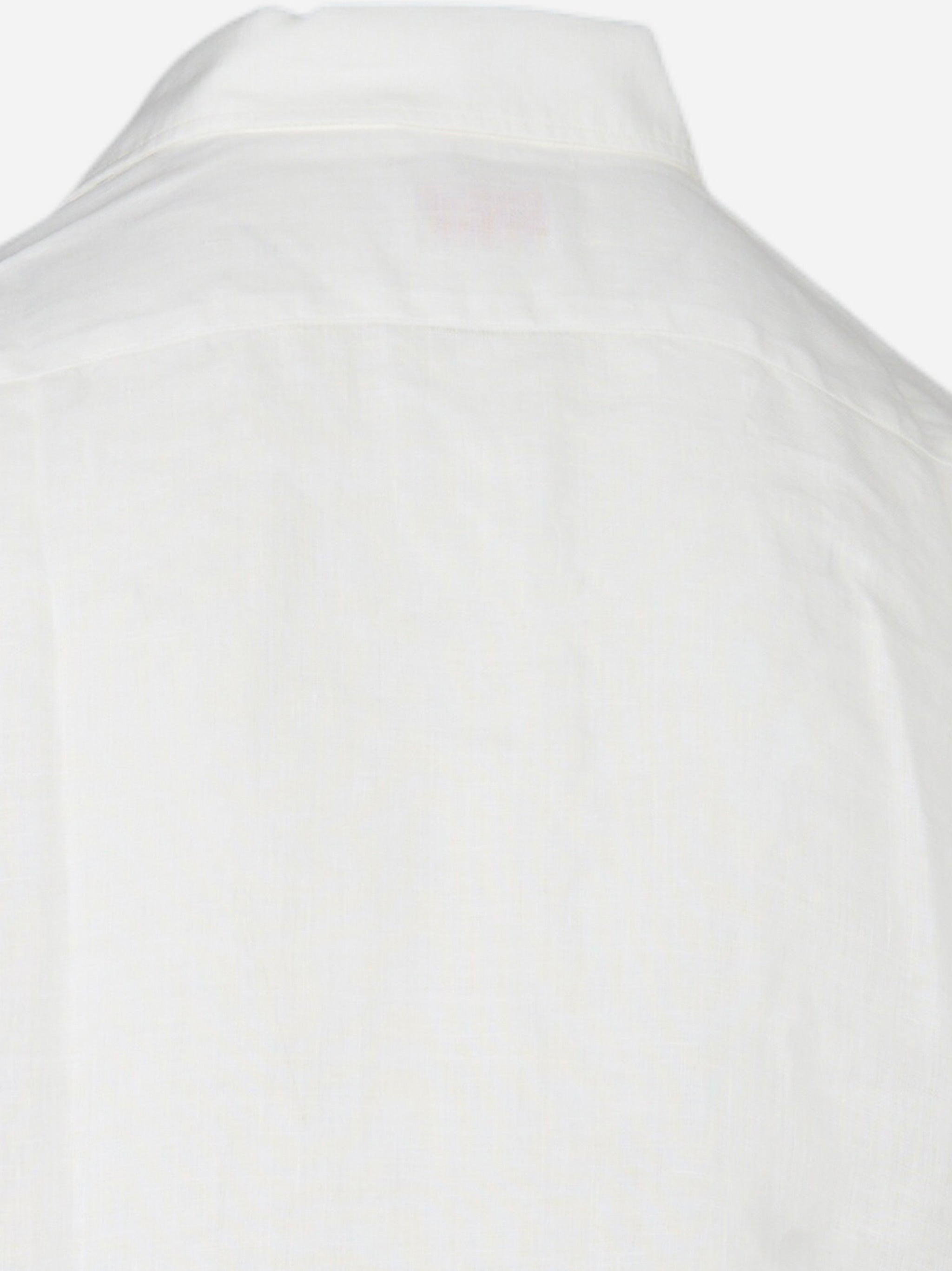 Camicia manica lunga in lino Bianco