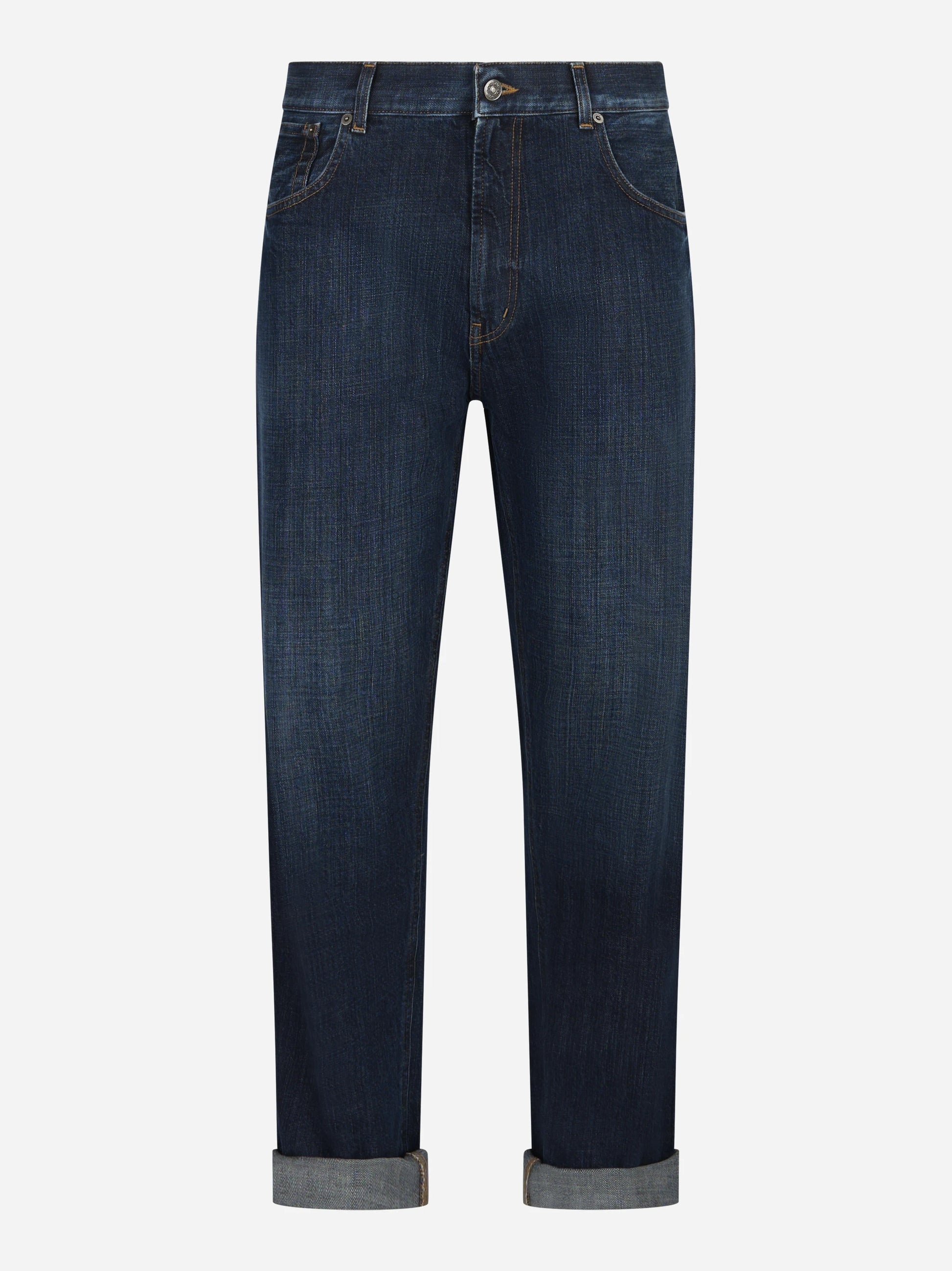 Jeans loose fit Erwin in denim fermo blu