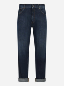 Jeans loose fit Erwin in denim fermo blu