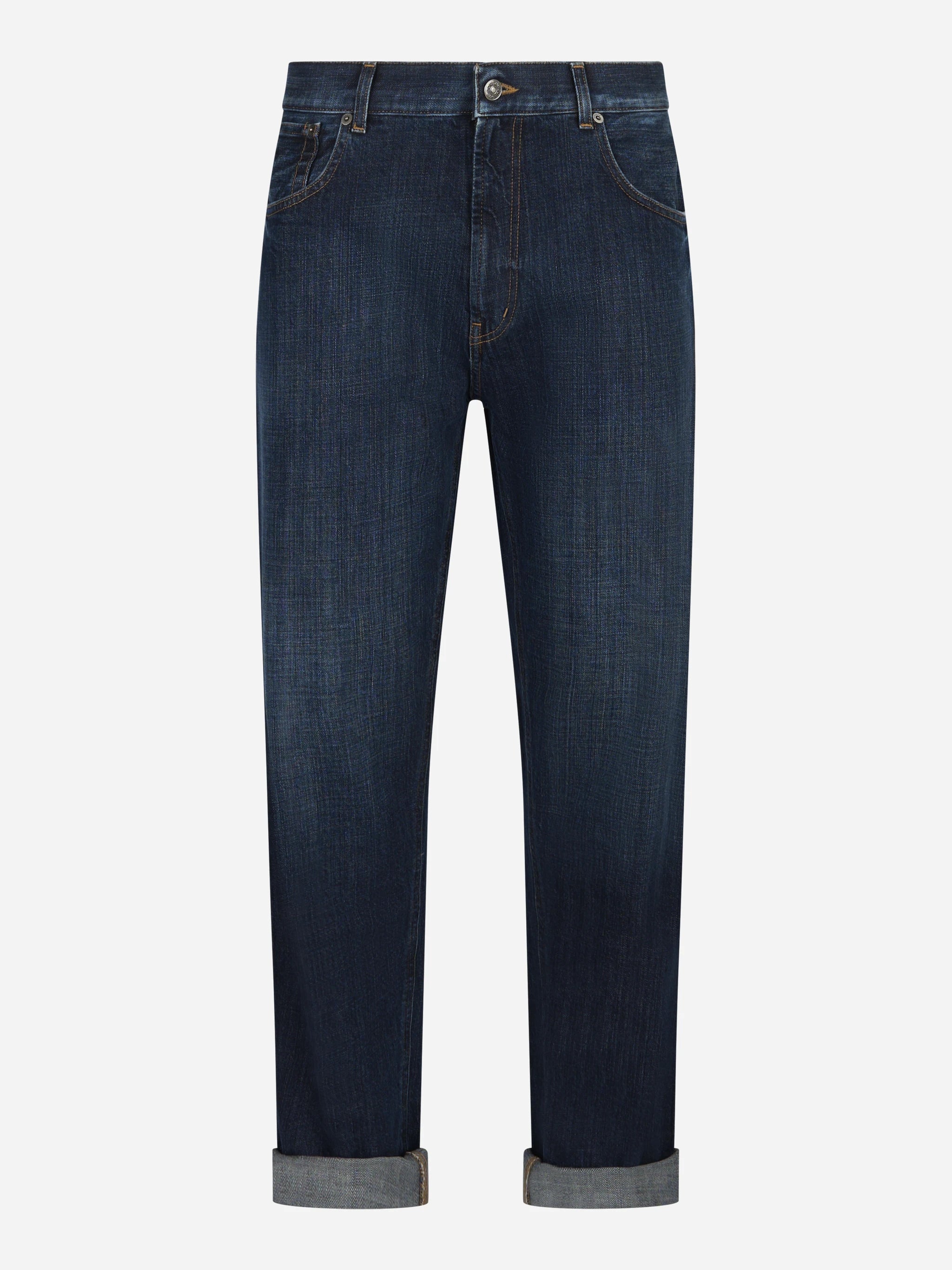 Jeans loose fit Erwin in denim fermo blu
