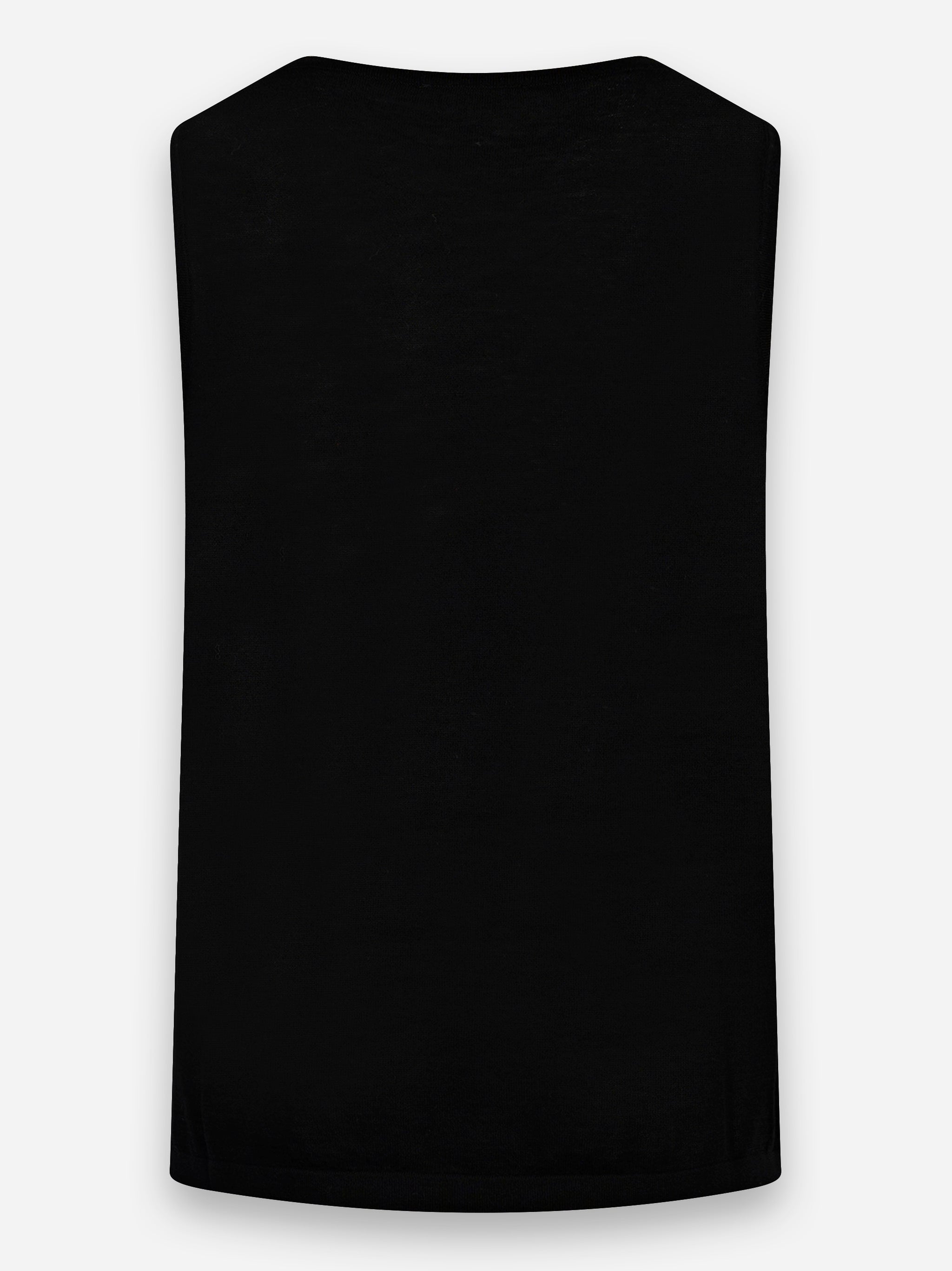 Tank top in maglia Nero