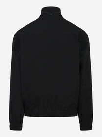 Bomber in nylon stretch nero