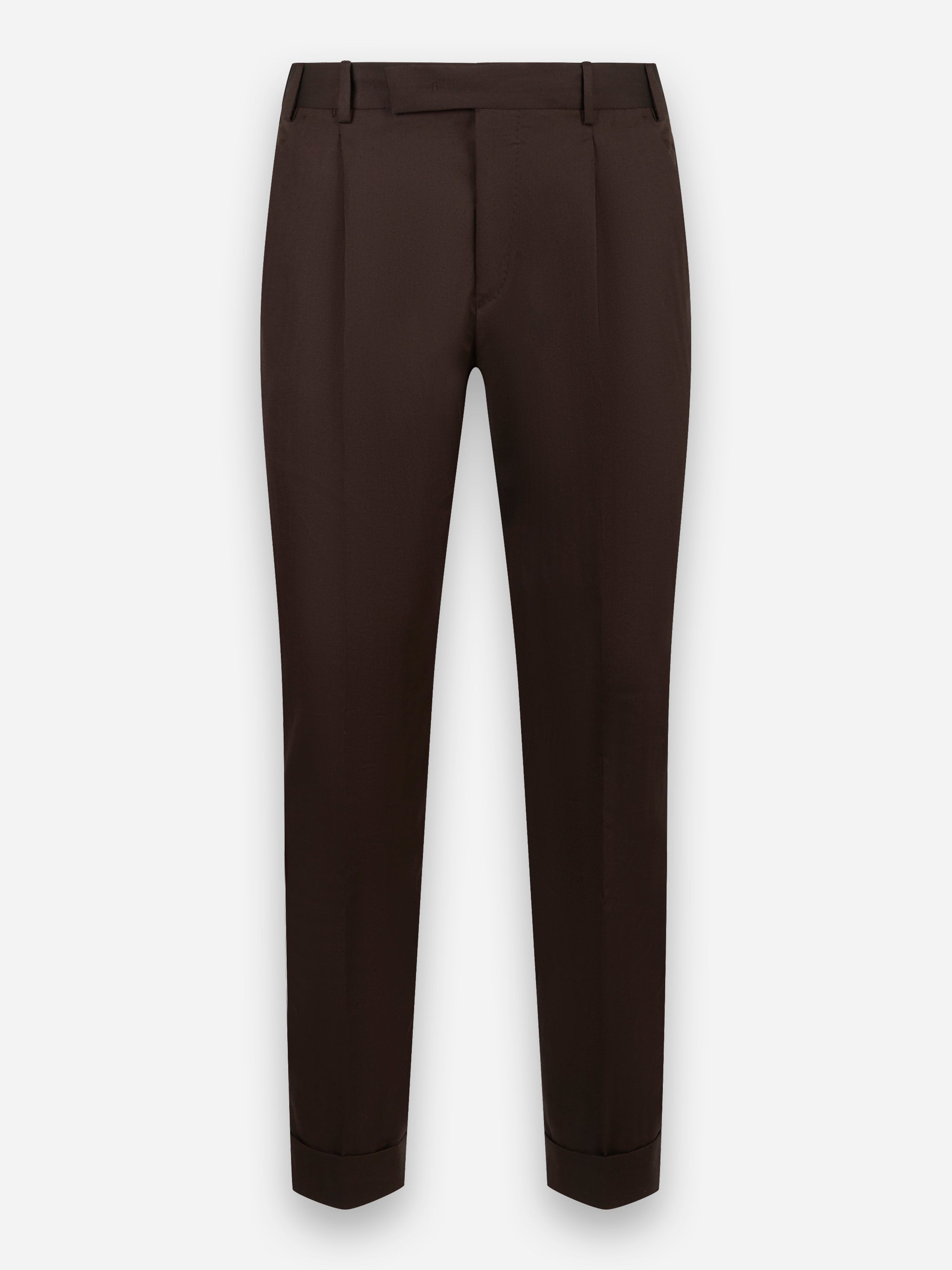 Pantalone Rebel con una pince in cotone e seta Marrone