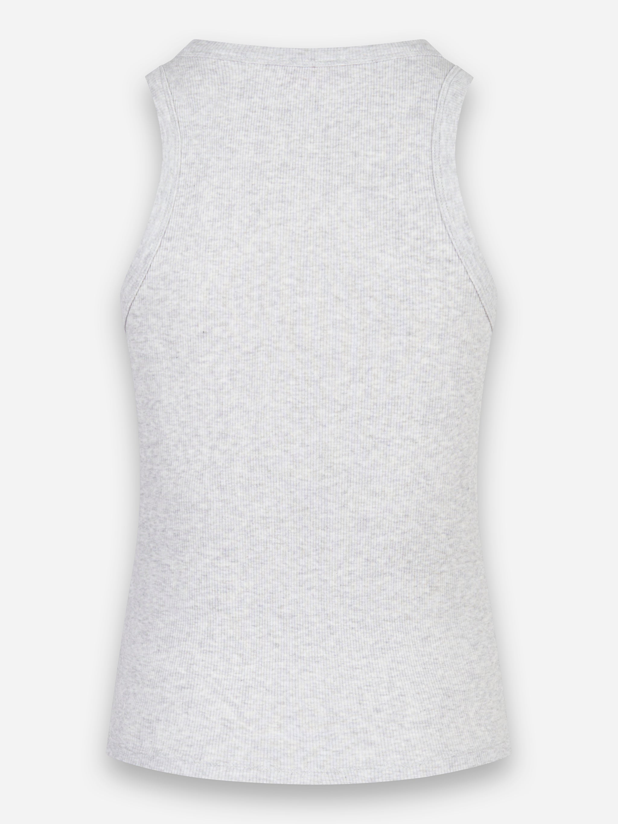 Tank top Ada a costine Grigio