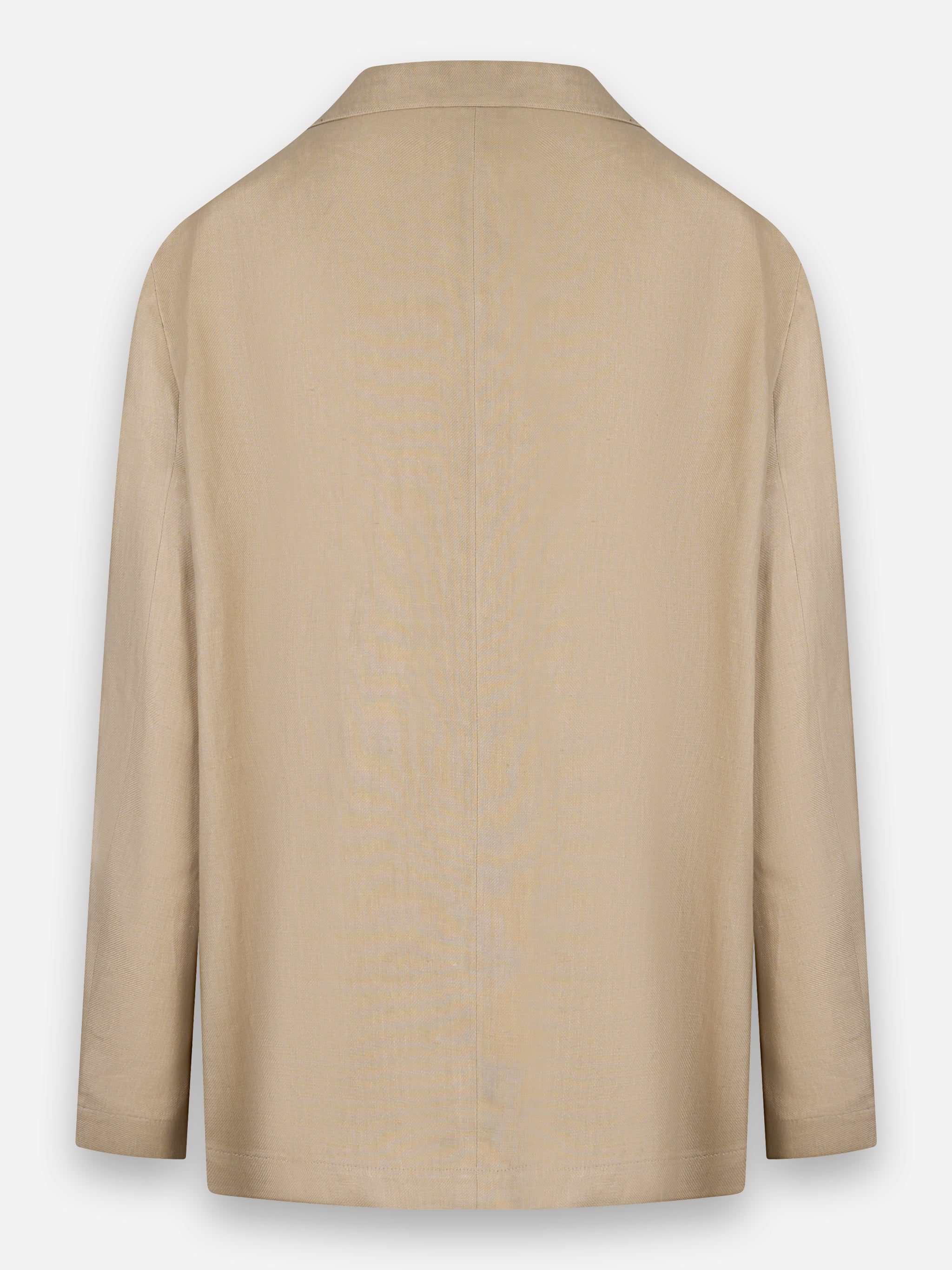 Giacca camicia in lino Beige