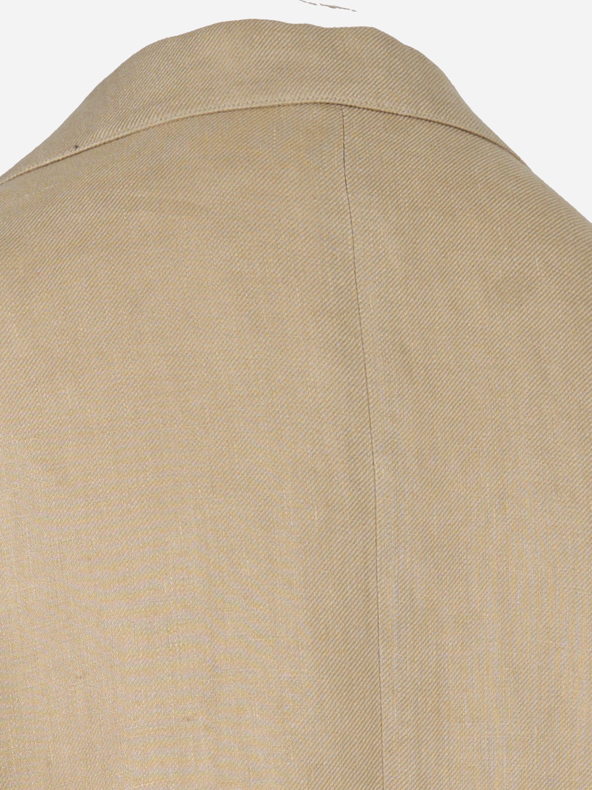 Giacca camicia in lino Beige