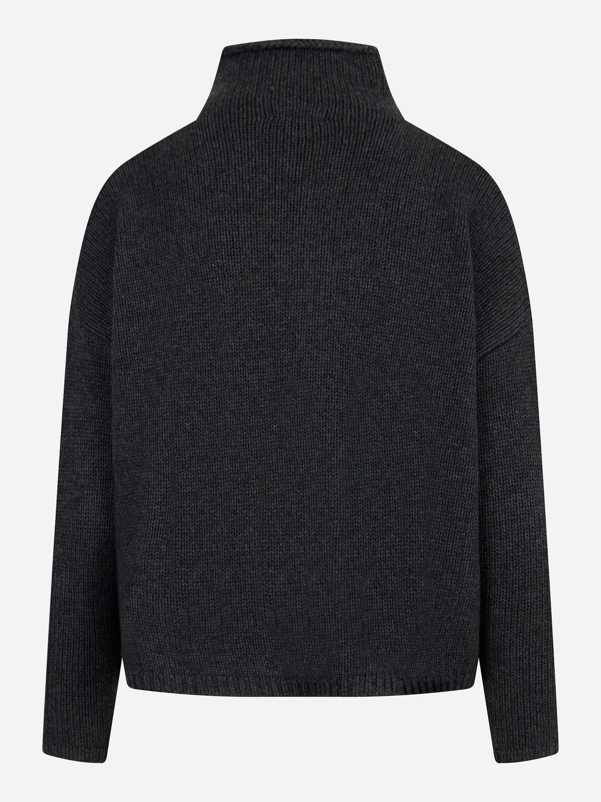 Maglia collo alto in lana e cashmere Grigio