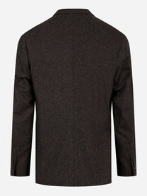 Blazer doppiopetto in donegal Marrone