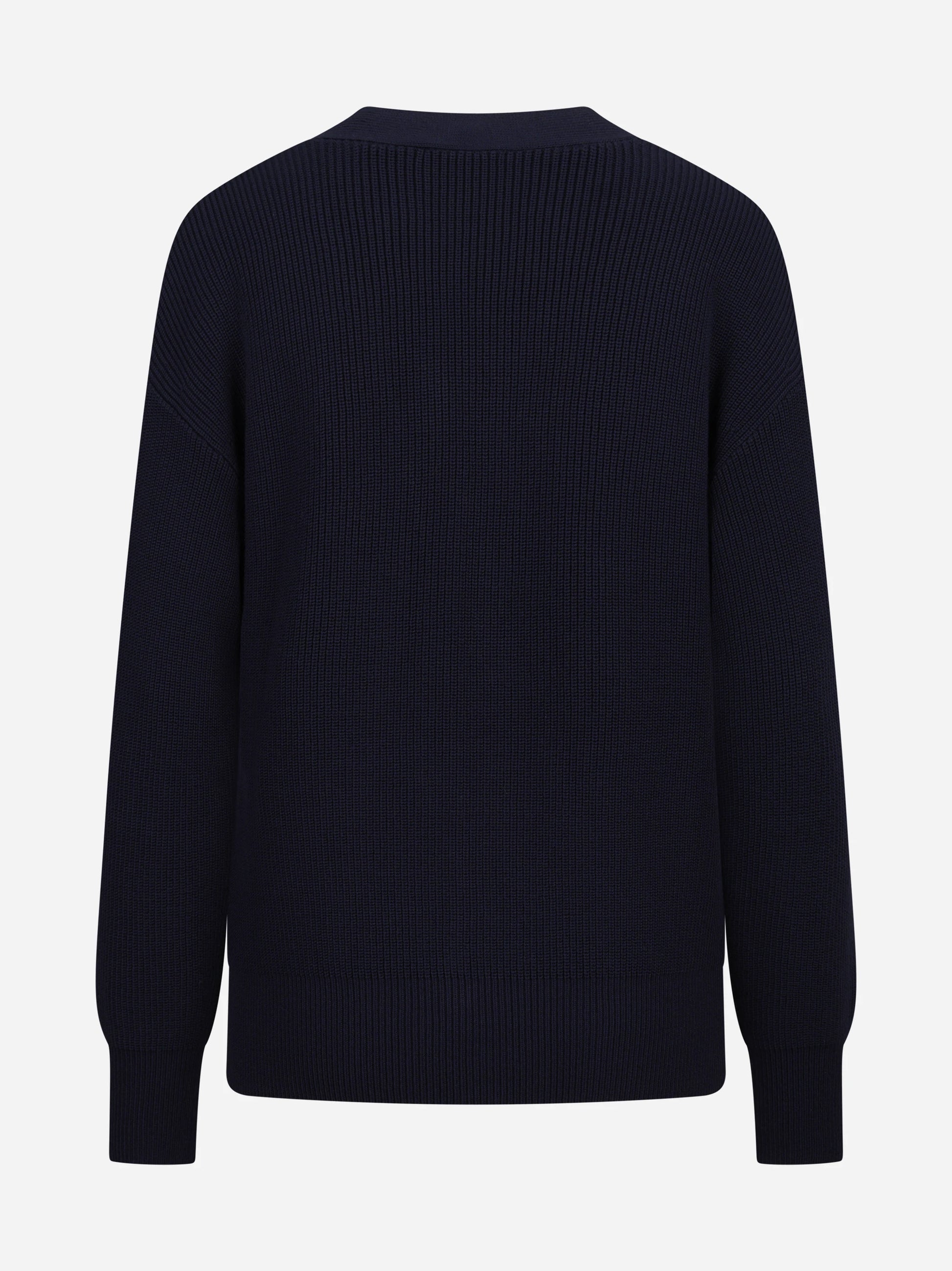 Cardigan con bottoni gioiello blu