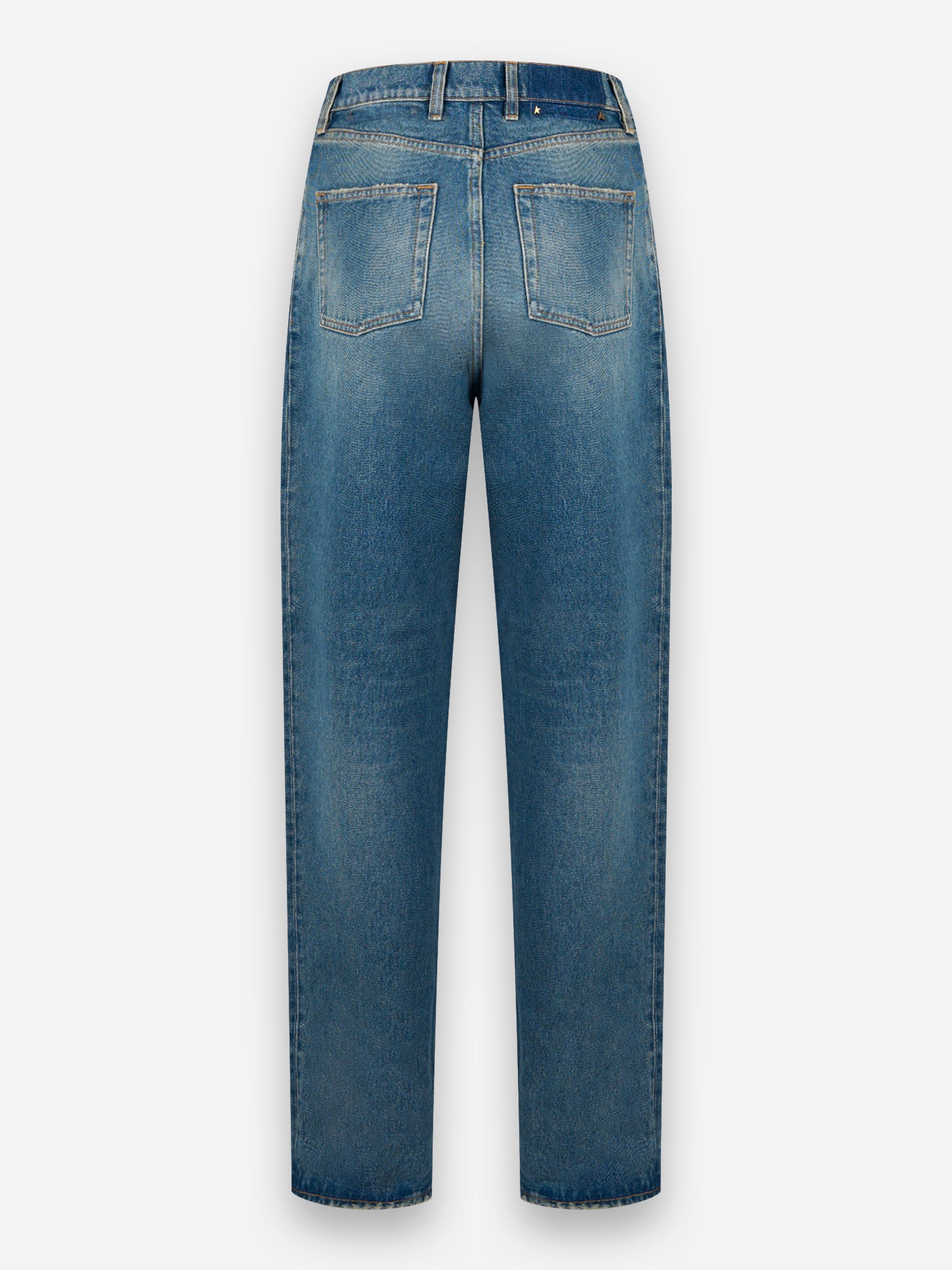 Jeans Kim denim medio stone washed Blu