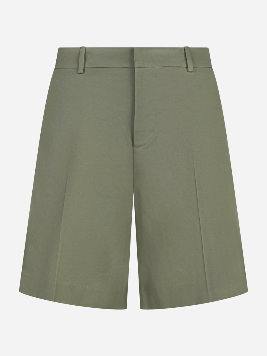 Shorts Olivia in cotone stretch beige