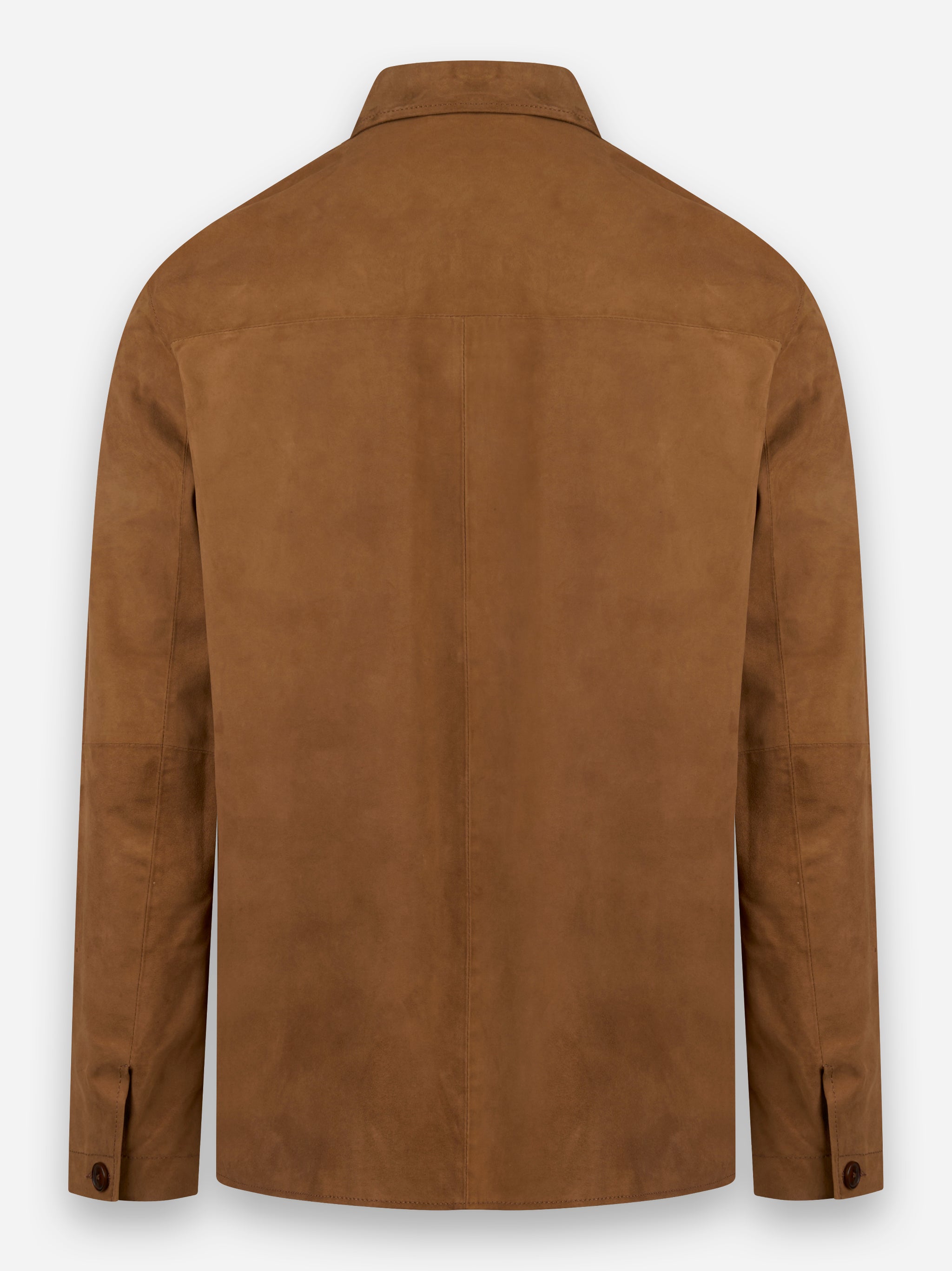 Giacca con bottoni in suede Marrone