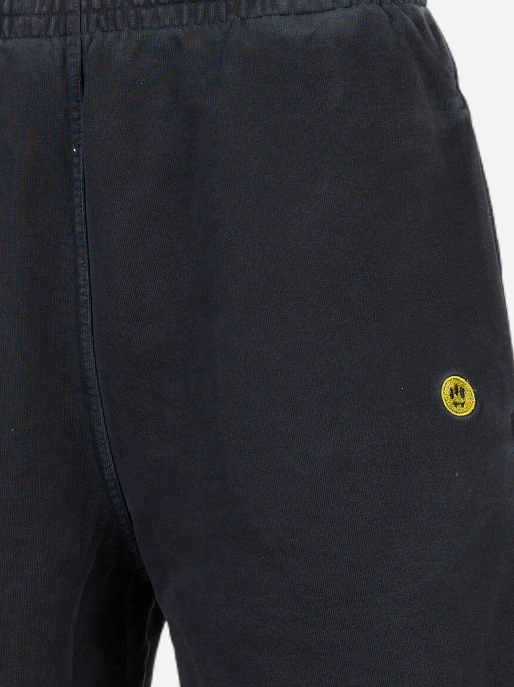 Shorts in jersey con logo Nero