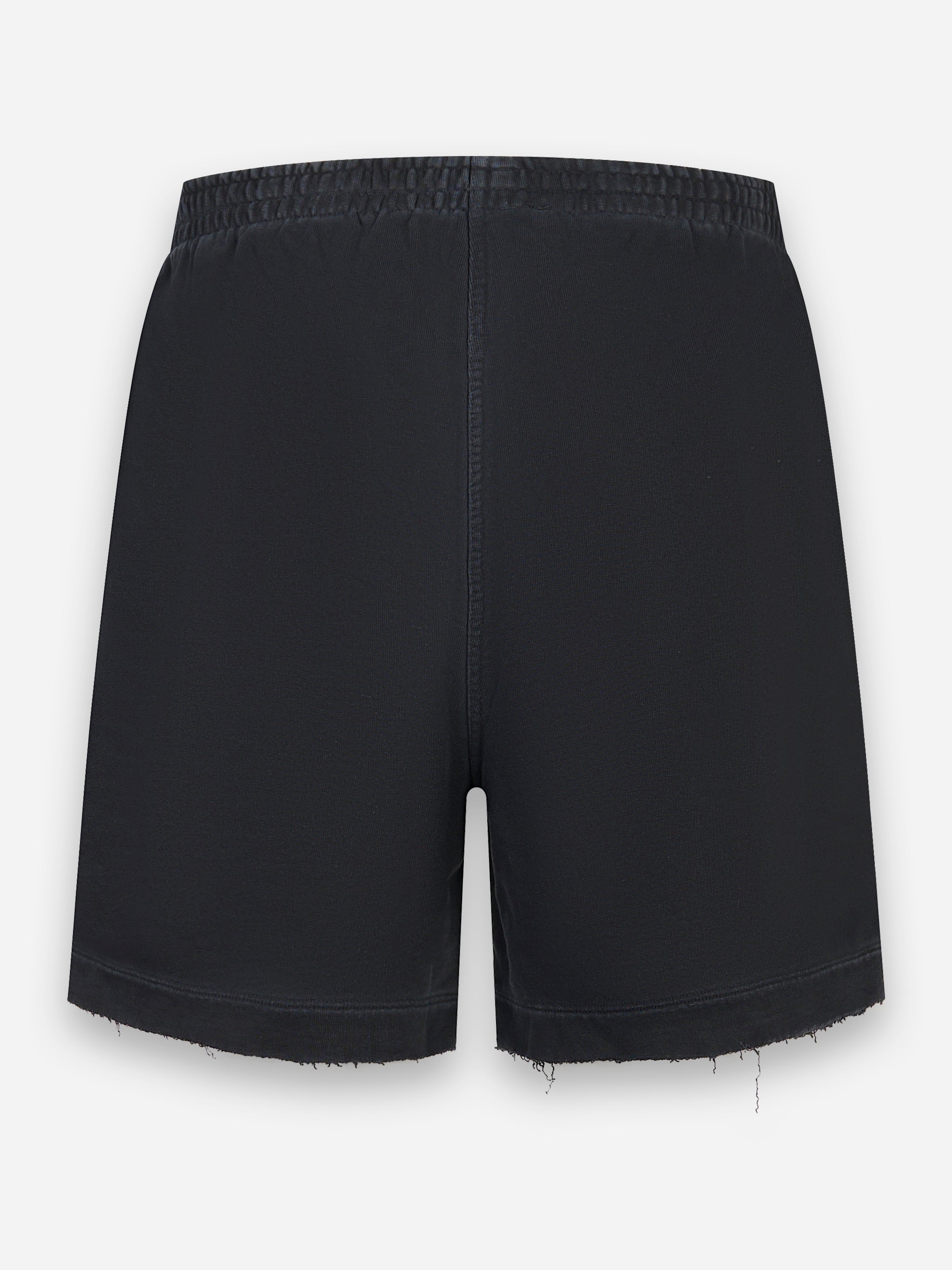 Shorts in jersey con logo Nero