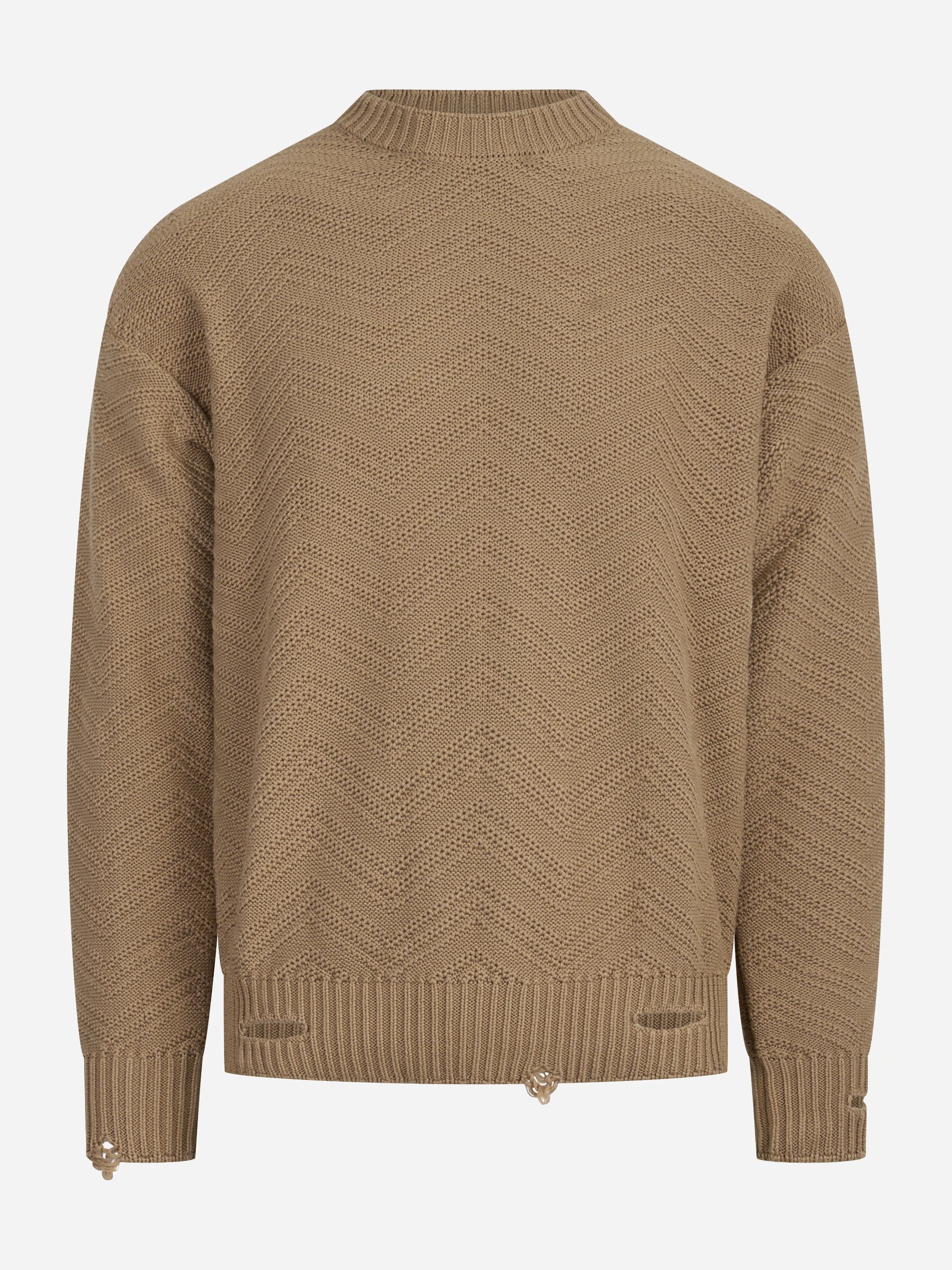 Maglia girocollo boxy fit in cotone