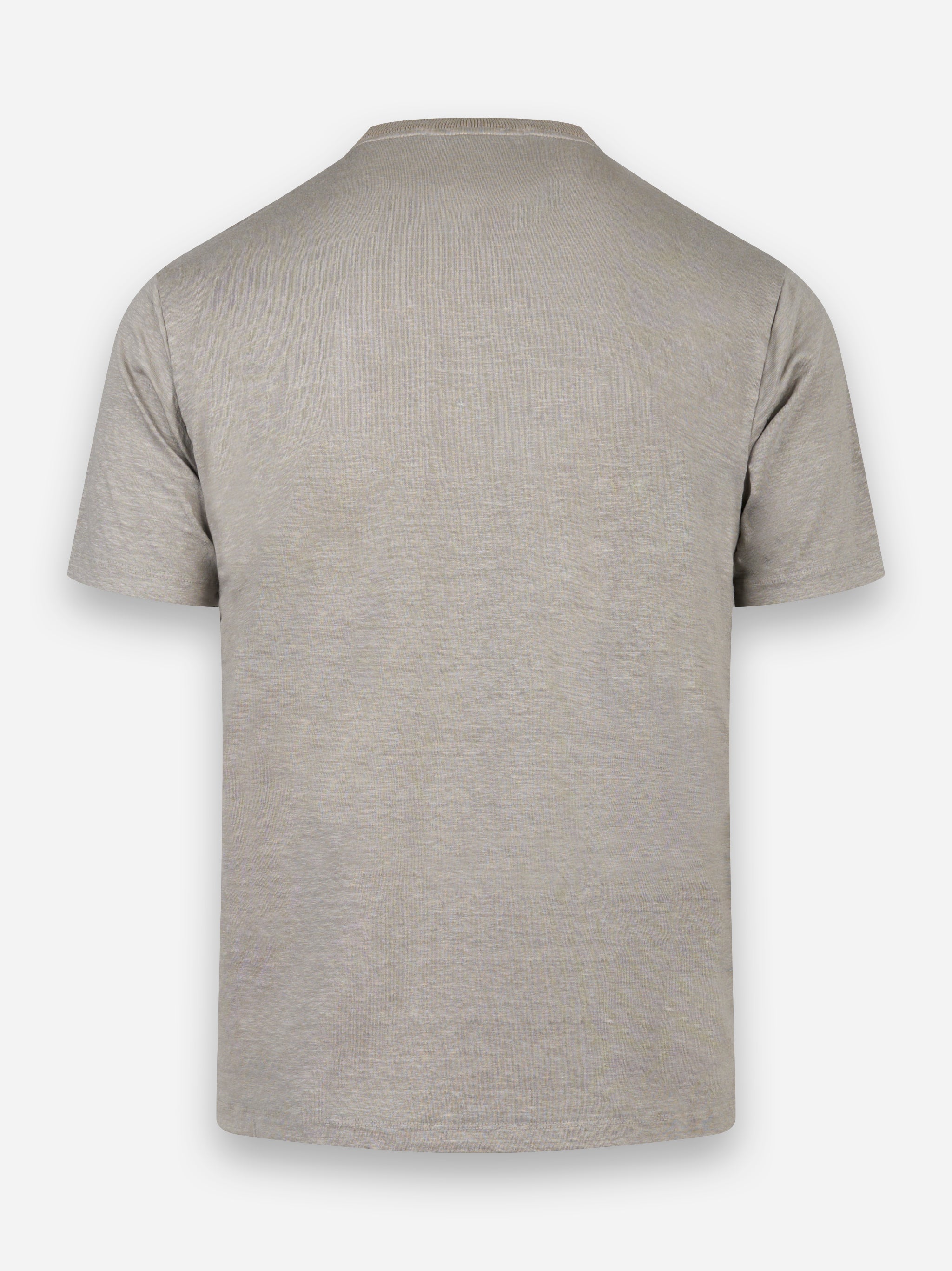 T-shirt manica corta in lino Beige