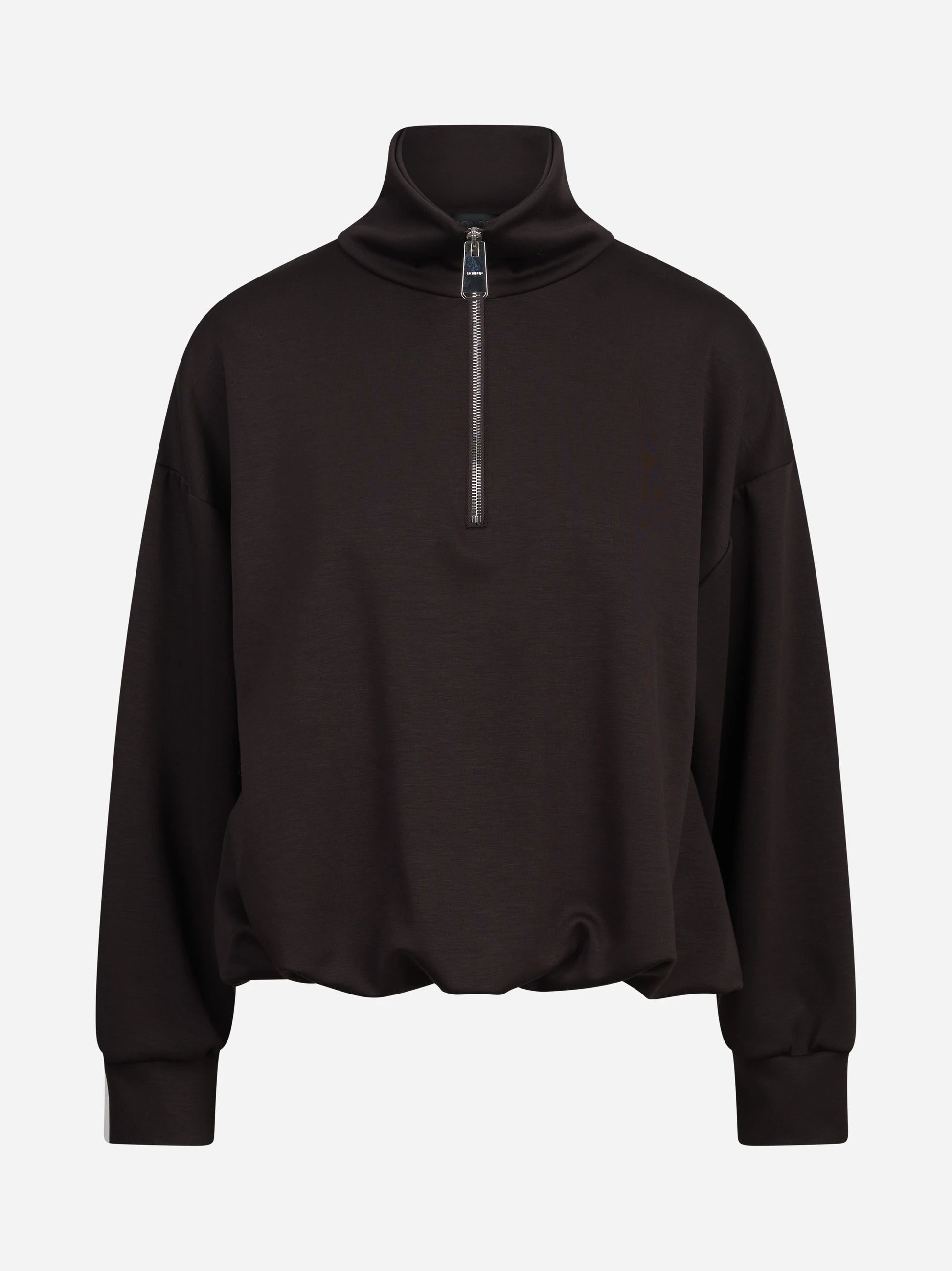 Felpa regular-fit in scuba marrone