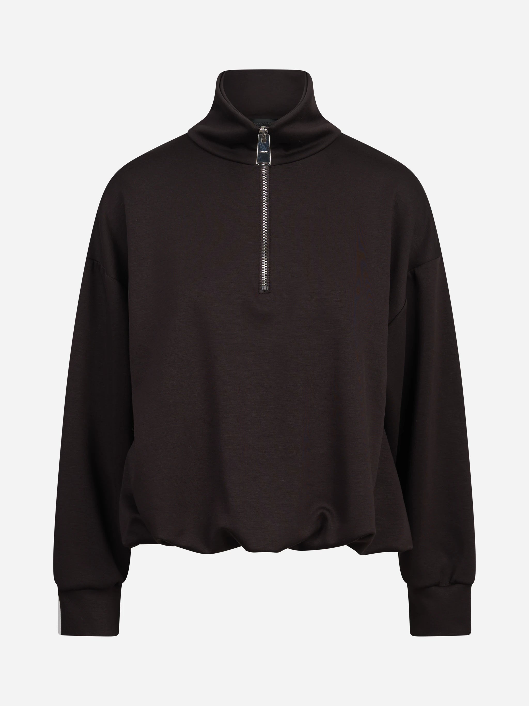 Felpa regular-fit in scuba marrone