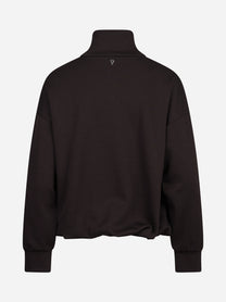 Felpa regular-fit in scuba marrone