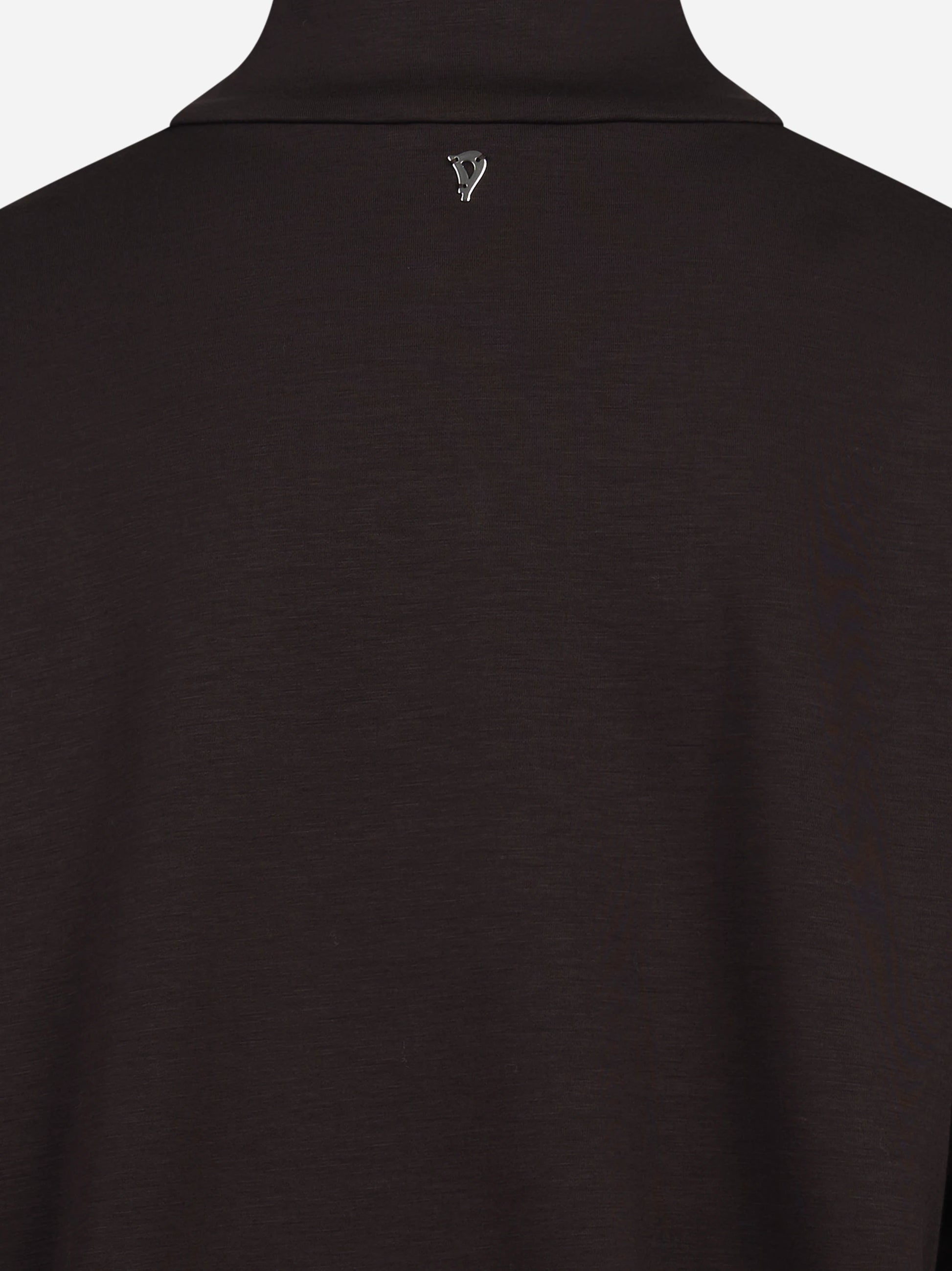 Felpa regular-fit in scuba marrone