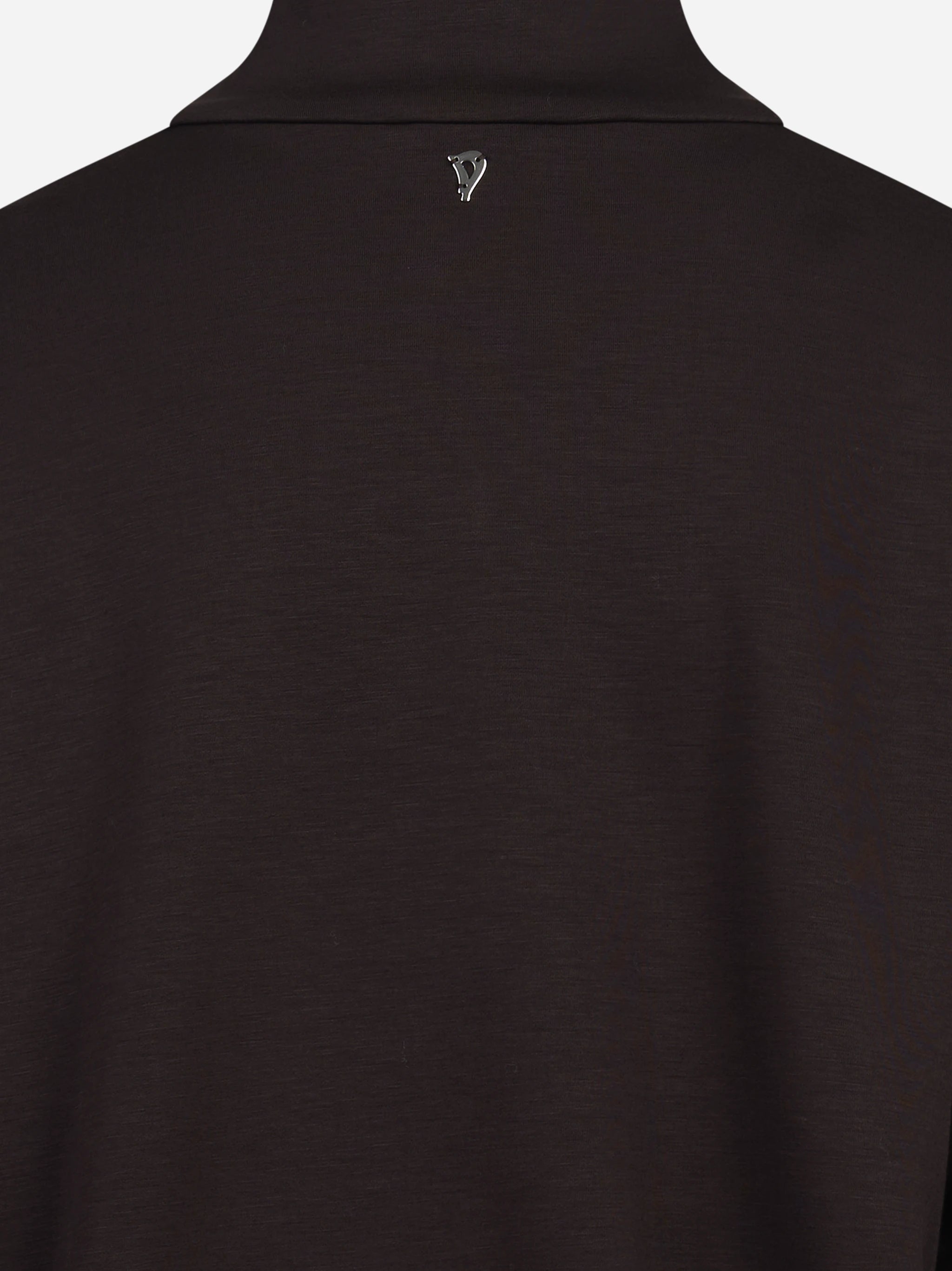 Felpa regular-fit in scuba marrone