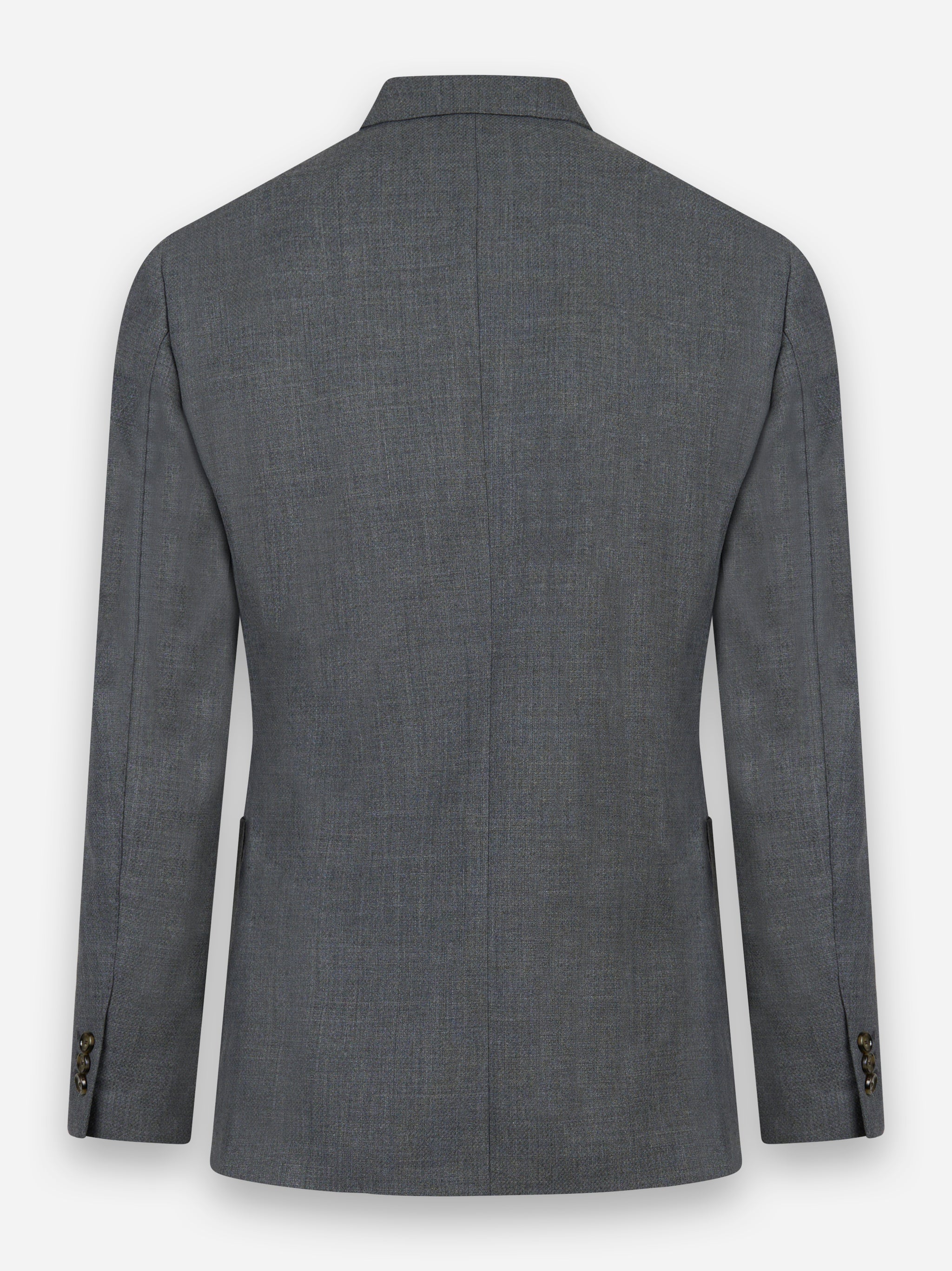 Blazer in lana con tasche a toppa Grigio